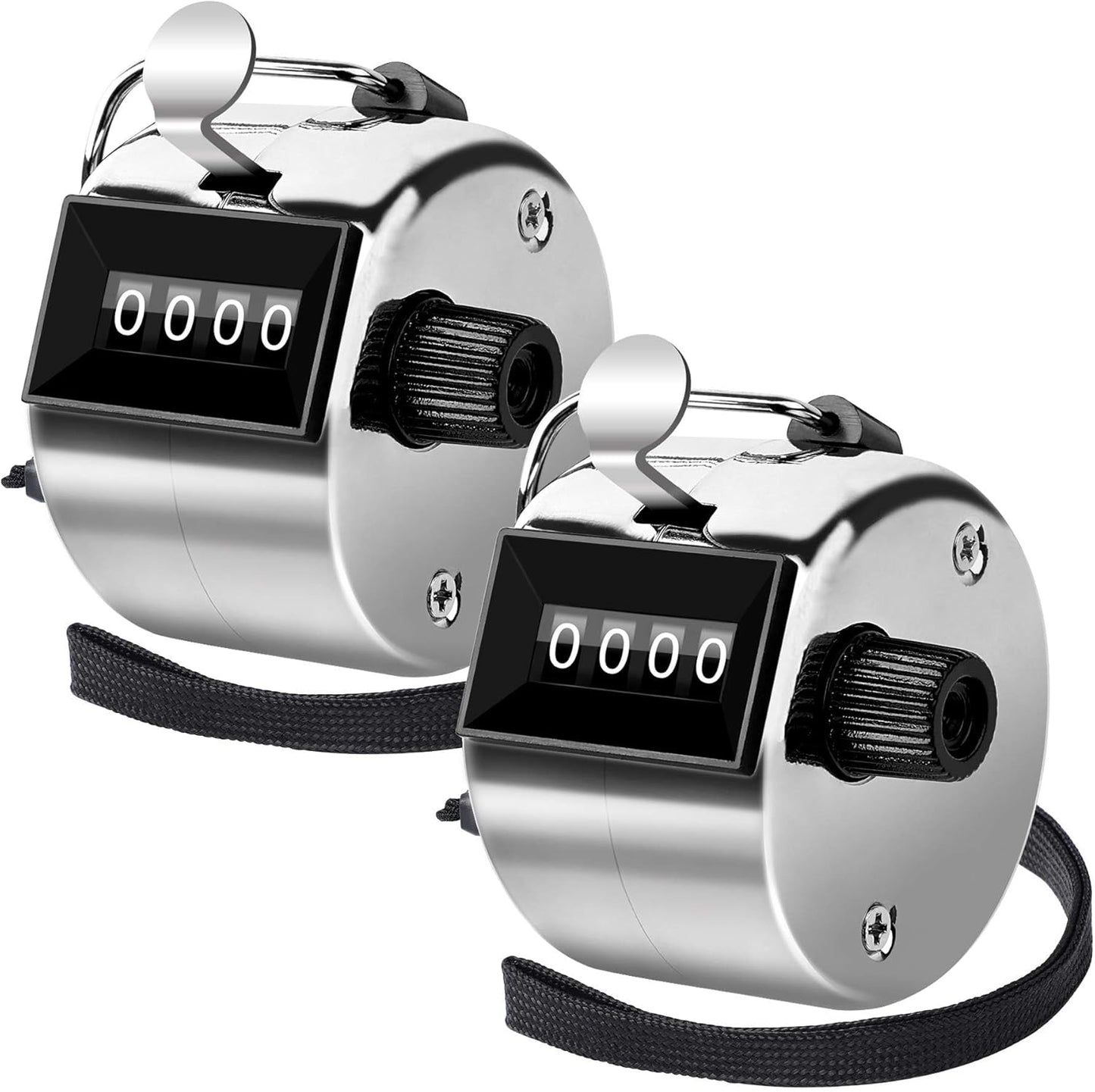 FEBSNOW Handheld Tally Counter Clicker 4 Digital Number Click Counter for School Event Golf Sports Office Stadium