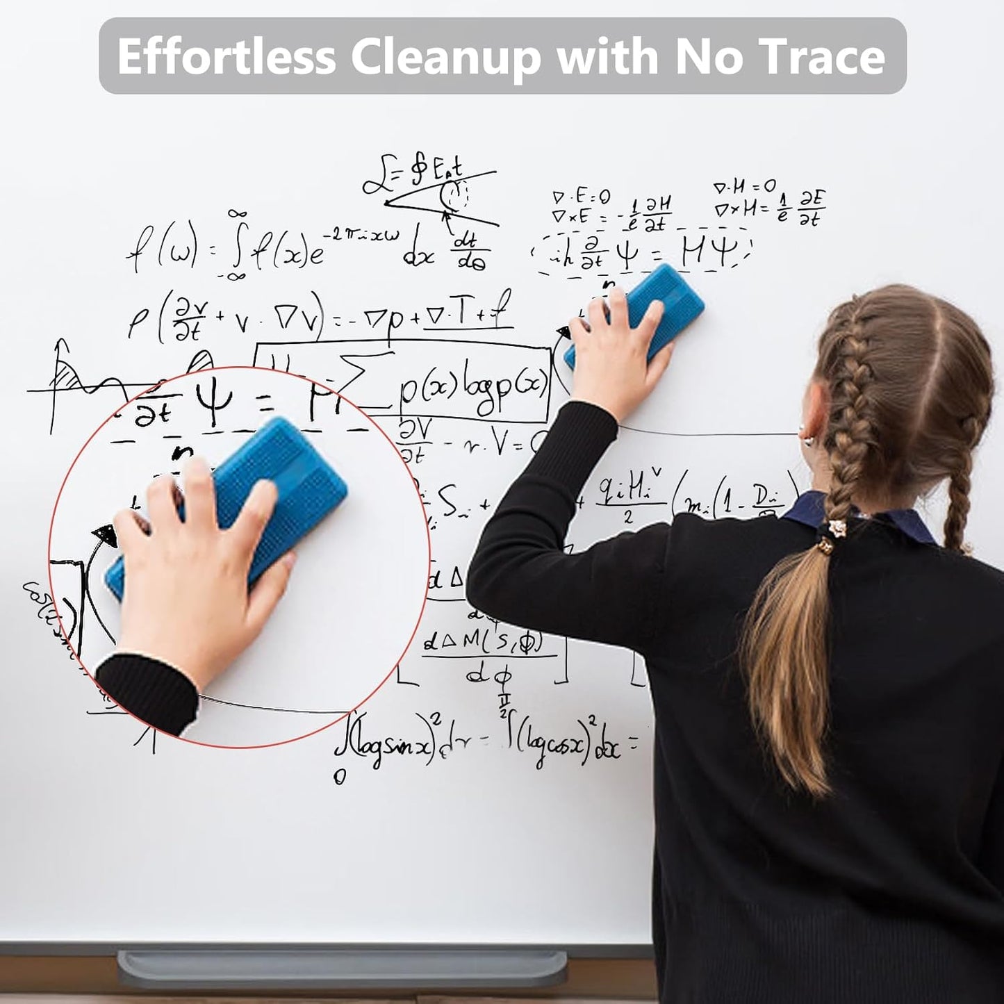 SFAIH Fine Tip Dry Erase Markers - 72 Pack Black Whiteboard Erasable Markers Bulk for Kids Adults, Ideal for Classroom School Office Home Use on White Board, Non-Toxic Easy Clean