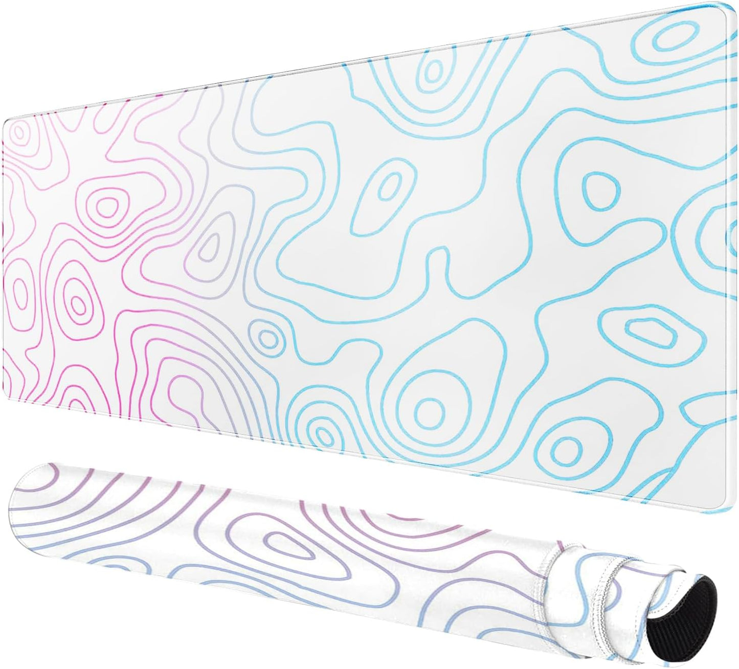 Large Mouse Pad for Desk - Gaming Mouse Pad with Stitched Edges, Anti-Slip Base, Desk Mat Desk Pad for Keyboard and Mouse