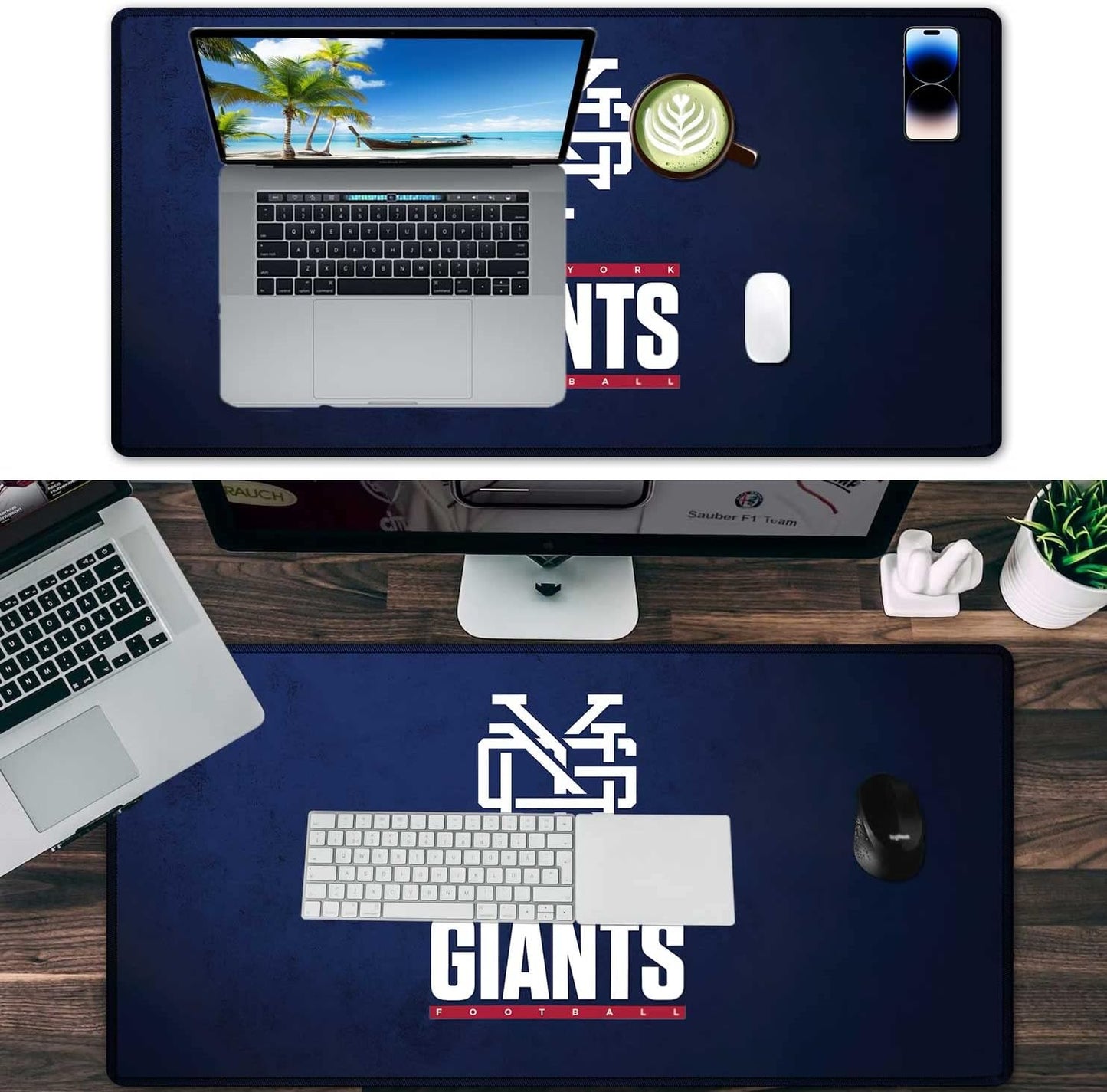 Large Mouse Pad Desk Mat for Home Office, Gaming Mousepad Extended Desk pad - Computer Keyboard Mouse Mat with Non-Slip Base and Stitched Edge Office Desk Organizers and Accessories