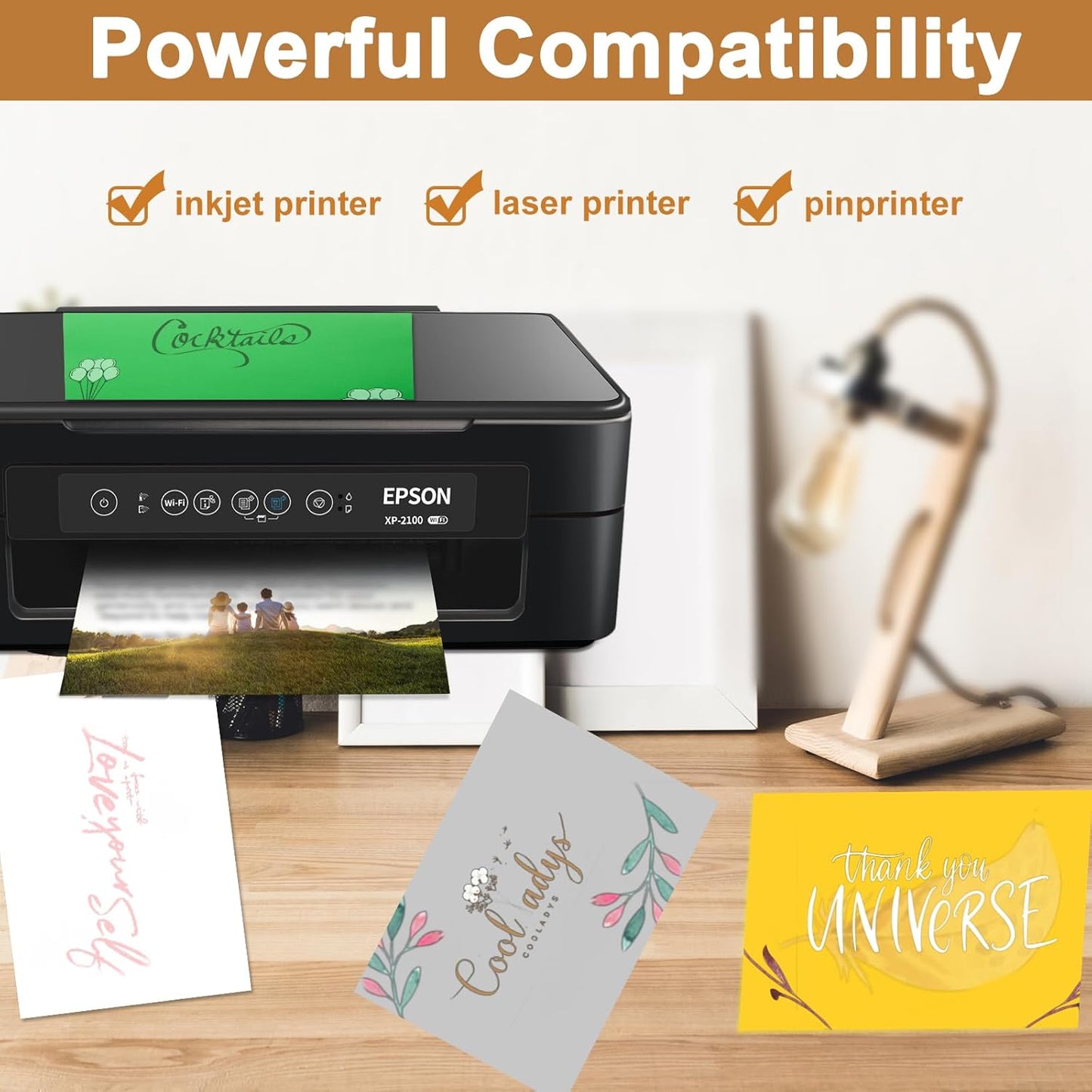 100 Sheets Grey Cardstock 8.5 x 11 Certificates Paper, 200gsm/75lb Premium Gray Card Stock Printer Paper for Card Making, Thank You Cards, Business Cards, Menus, Scrapbooking