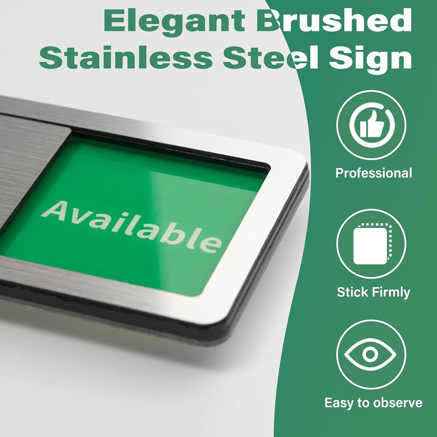 Exam Room Door Sign,Do Not Disturb- In Use/Available Slider Signs for Offices & Hospitals,Counseling Centers,In Session Door Sign for Therapists