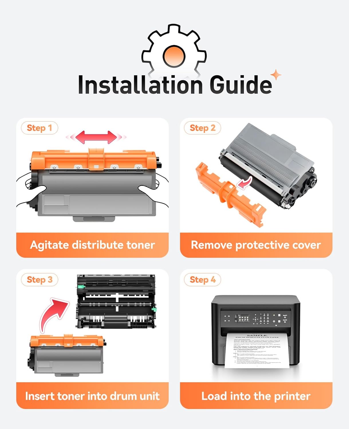 DR720 Drum Unit(Not Toner)2-Pack Replacement for Brother DR720 DR-720 Imaging Drum Compatible for Brother HL-5450DN HL-5470DW HL-6180DW MFC-8710DW MFC-8910DW MFC-8950DW DCP-8150DN 8155DN Laser Printer