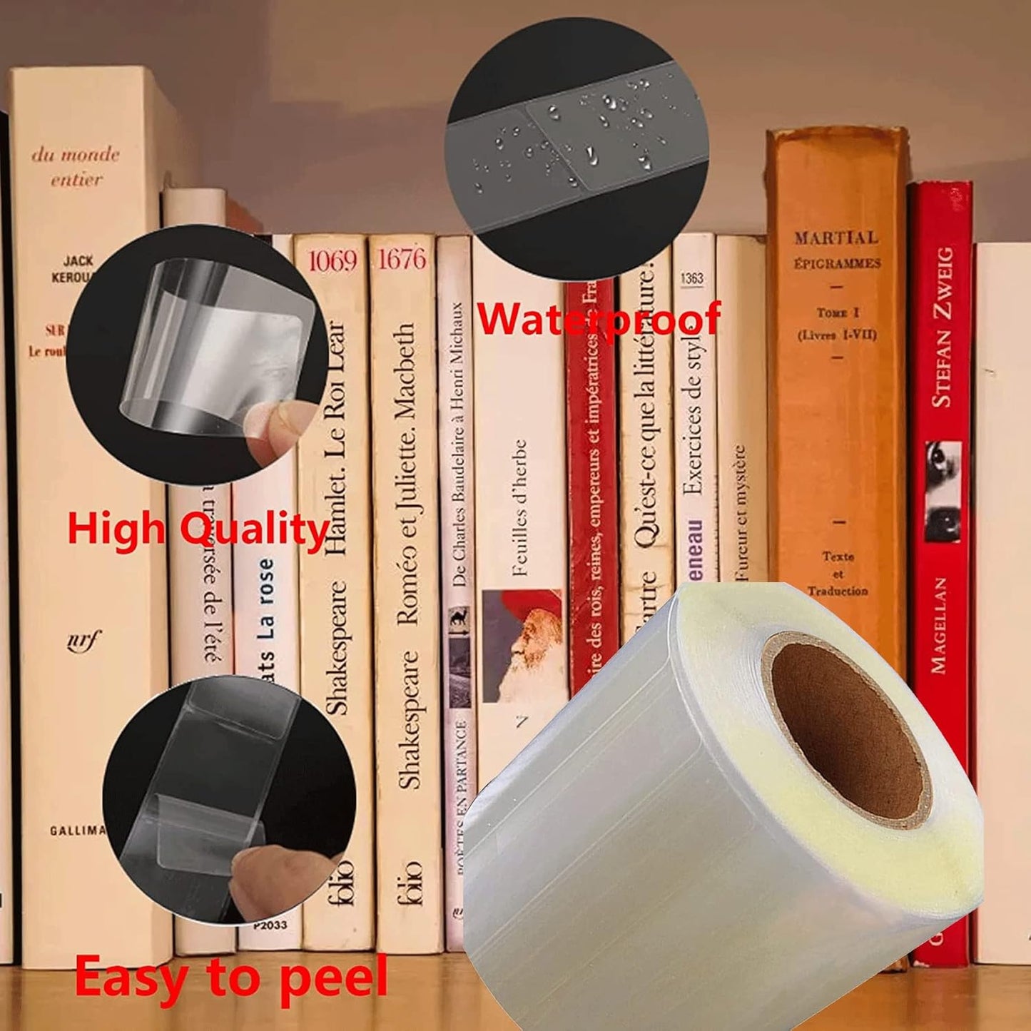 1000Pcs Clear Label Protector Shields Vinyl Clear Wafer Seals Waterproof Gloss Finish Label for Essential Oil Bottle Labels and Food Jars,Protecting Barcodes,Numbers 2 x3Inch Barcode Labels Protectors