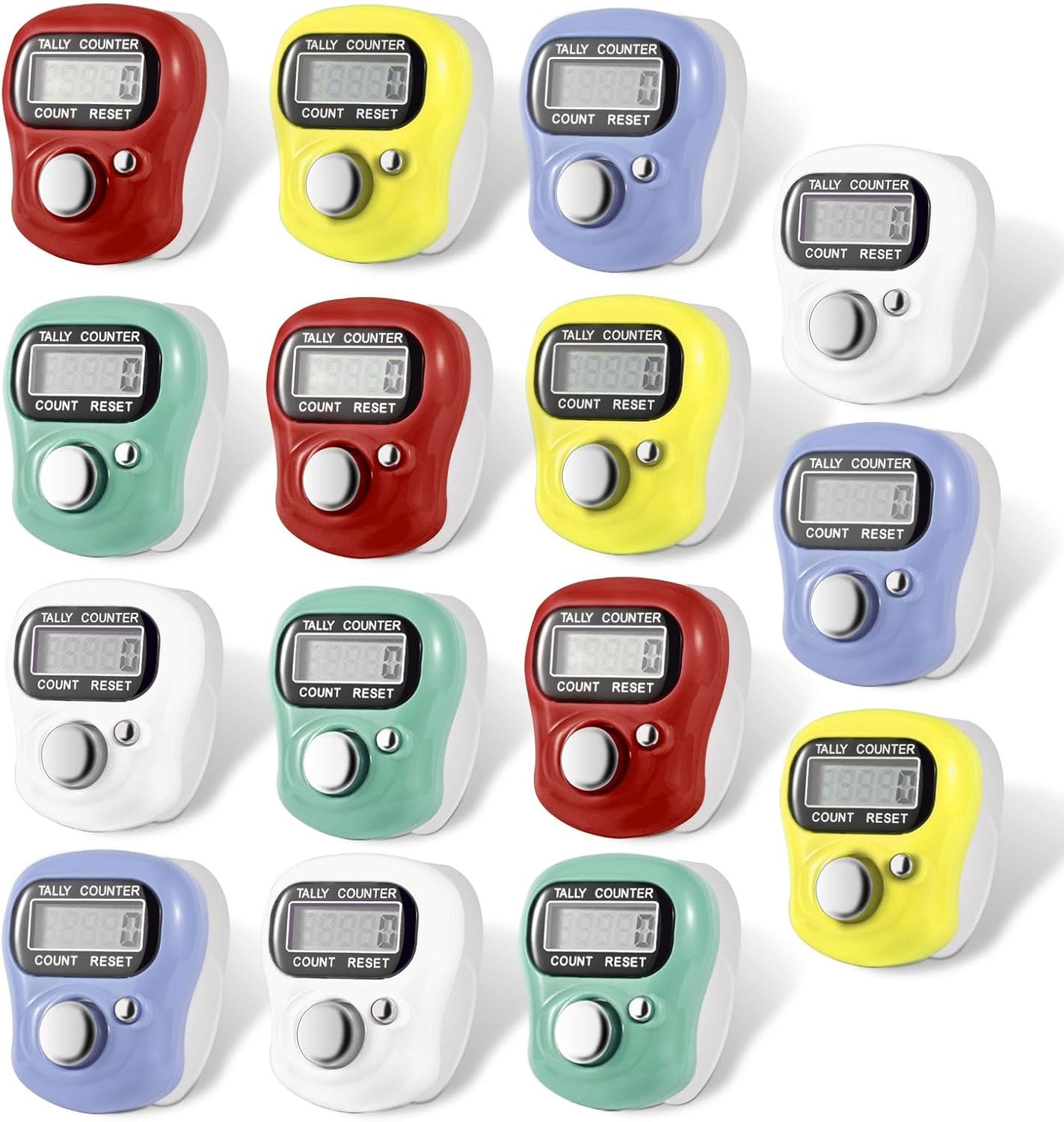 Electronic Finger Counter, 5-Digit Number Count Clicker Mini LCD Digital Display Hand Tally Counter, Resettable Counters Clickers for Knitting, Crochet, Coaching, Lap, Golf, Toddler & Fidget