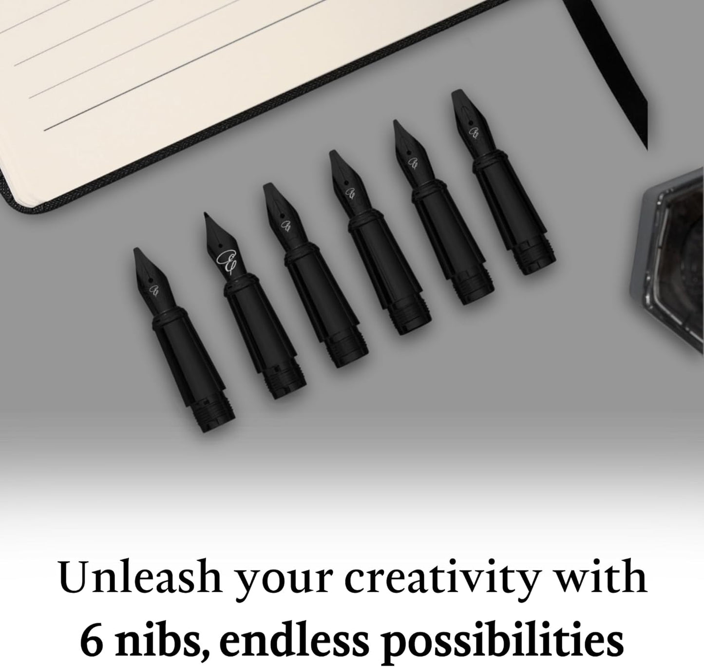 Luxury Calligraphy Set – Premium Fountain Pen with 6 Nibs, 6 Bottle, 6 Cartridges, Converter, and Elegant Gift Box – Perfect for Calligraphers, Writers, Gifting