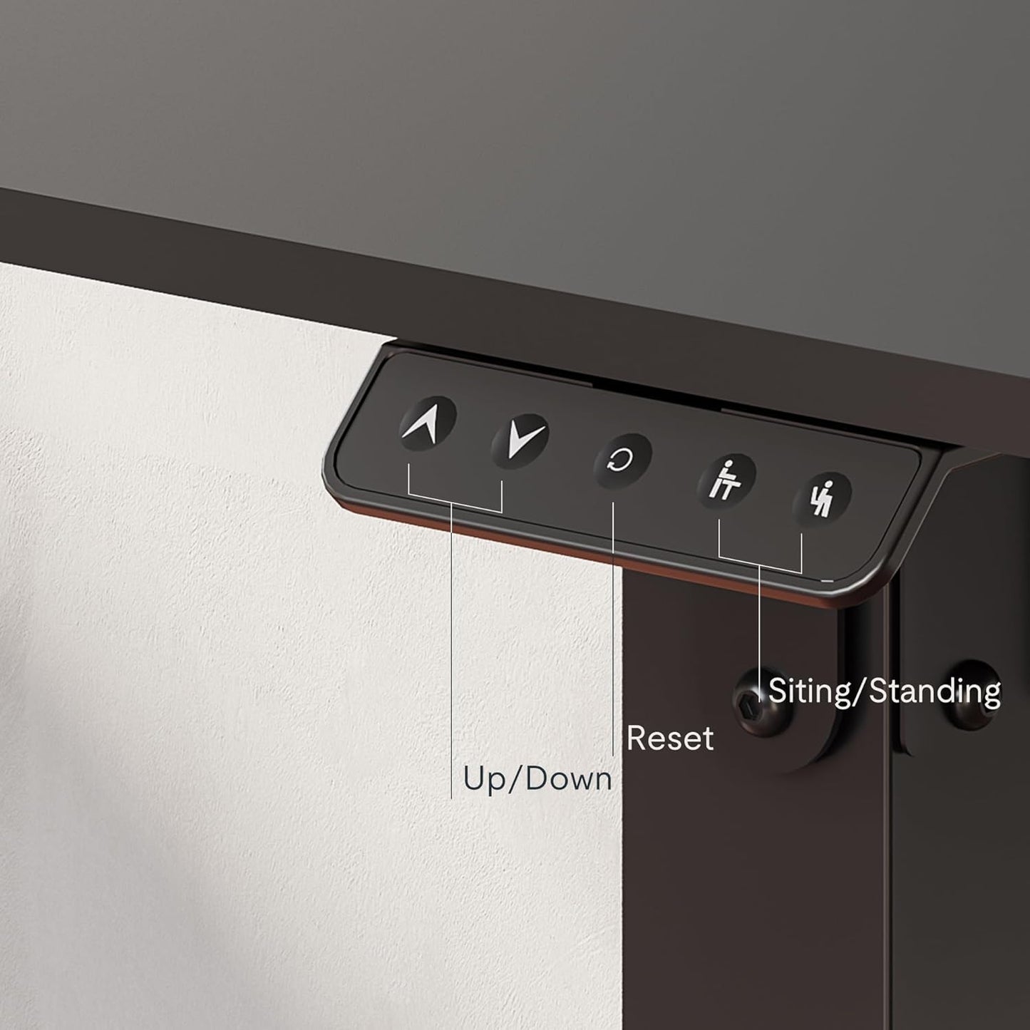 FLEXISPOT 4 Legs Standing Desk 55 x 28 Inch Electric Adjustable Height with Splice Board Home Office Sit Stand Up Desk, Black Top + Black Frame