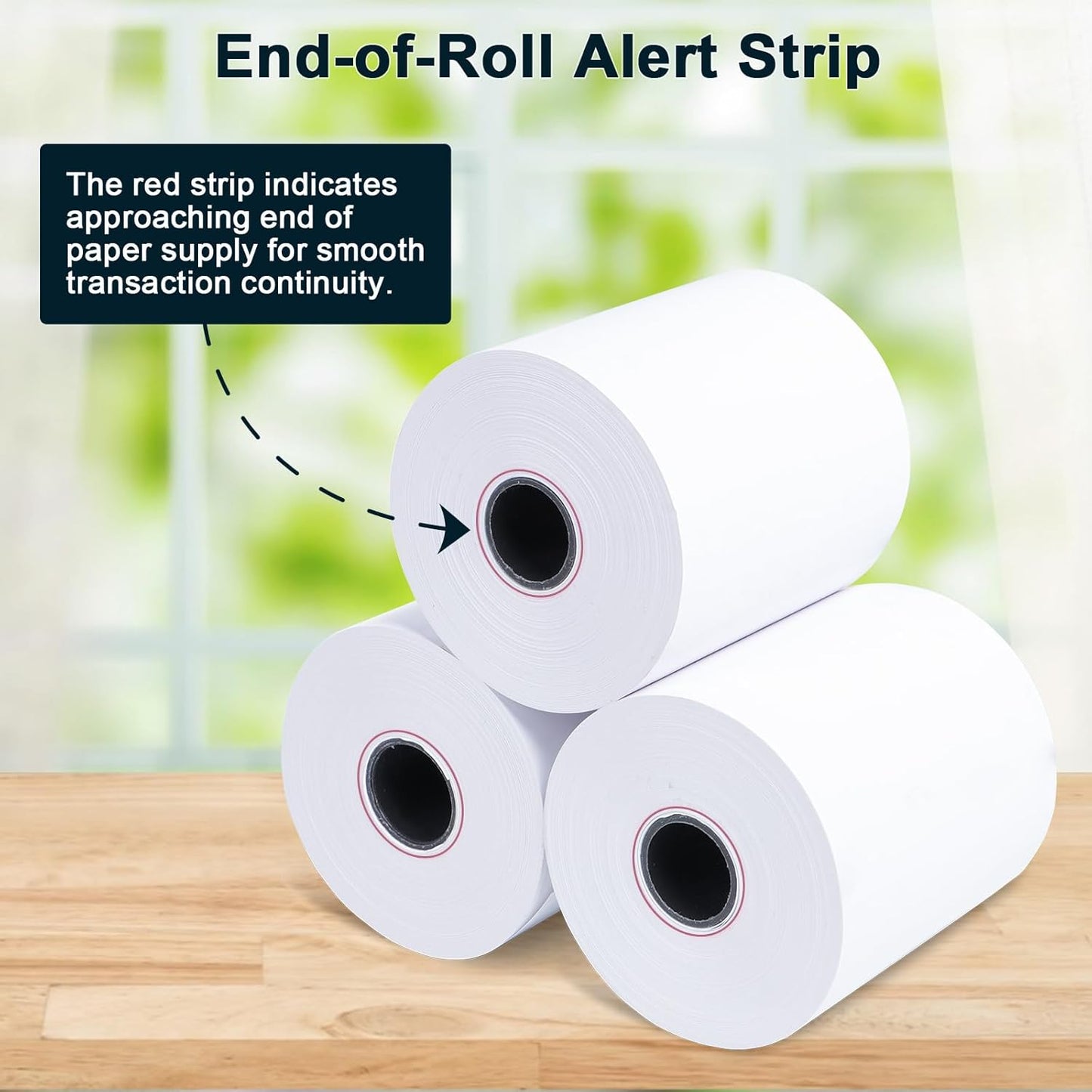 (200 Rolls) 2 1/4 x 85 Thermal Paper Rolls- Credit Card Receipt Paper - BPA-Free, Compatible with Clover Flex, Square Terminal and More
