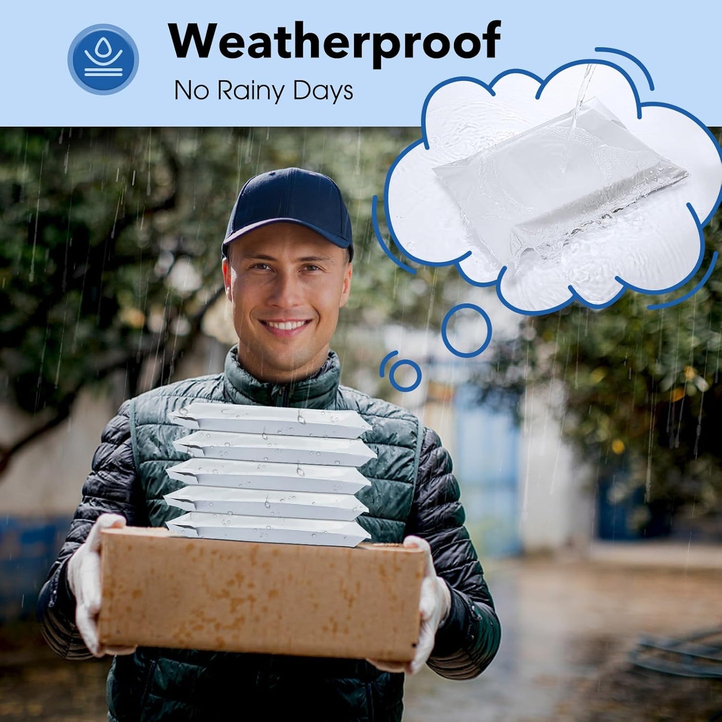 Fuxury Poly Mailers 9x12 Inch 1200 Pcs, Bulk Shipping Bags for Clothing, Strong Adhesive Shipping Envelopes for Small Business Suppliers,Waterproof Mailers Poly Bags Mailing Envelopes White