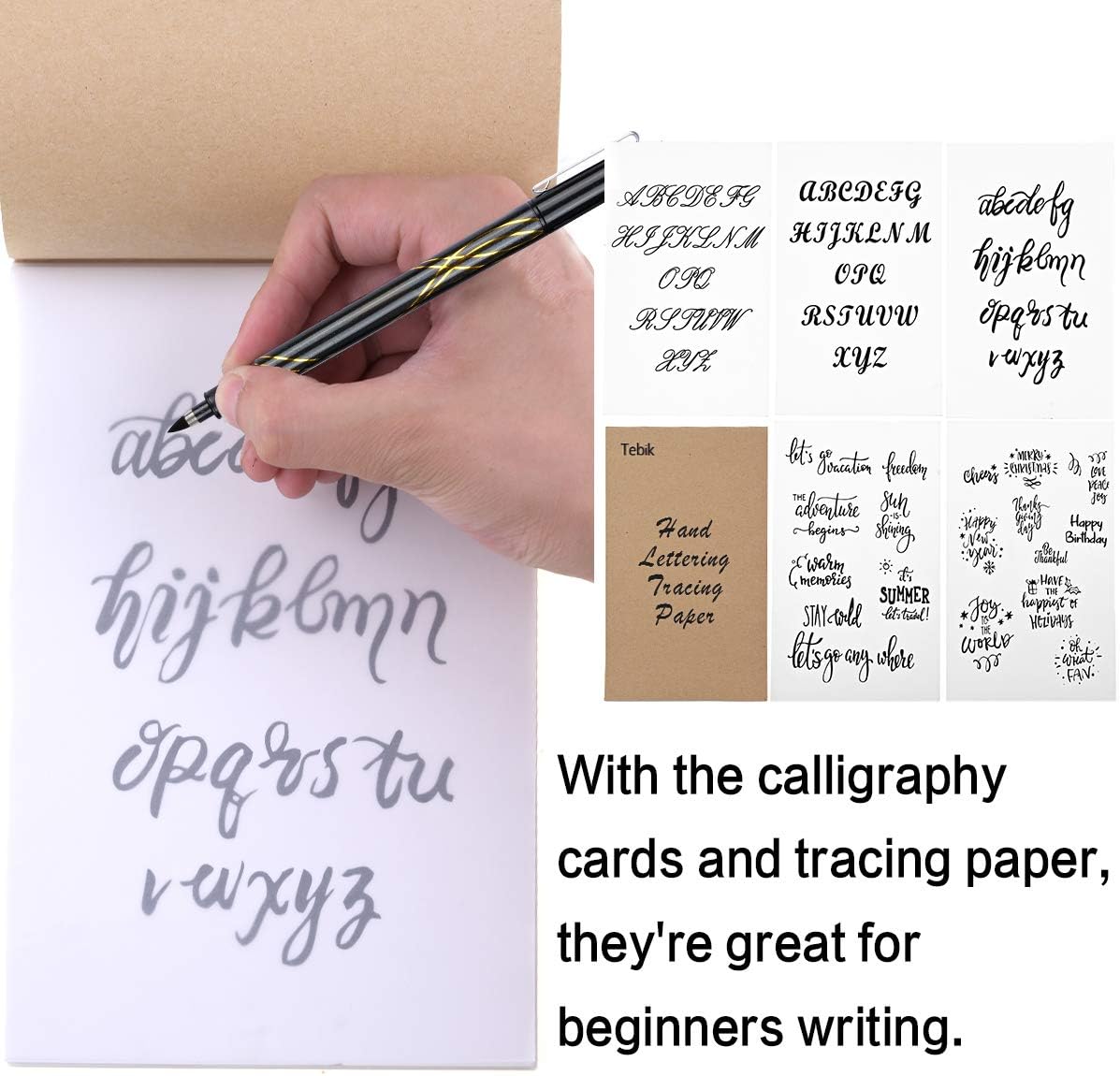 Calligraphy Pens Set, 22 Pack Hand Lettering Pens Kit, Calligraphy Markers with for Beginners Writing, Journaling, Signature, Art Drawing, Illustrations, Card Making, Design