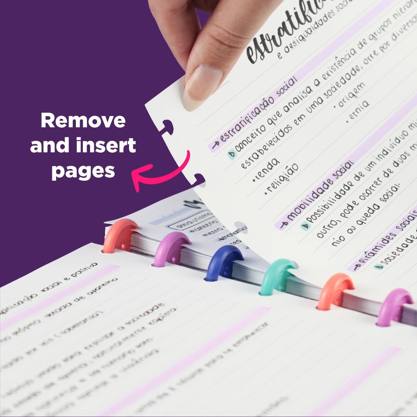 Discbound Premium - Plan, Organize, Customize, and Create with Ease. For Work Meetings, School, Journal, or Daily Use (ICE GREY, LARGE 7.87 x 10.82 in)
