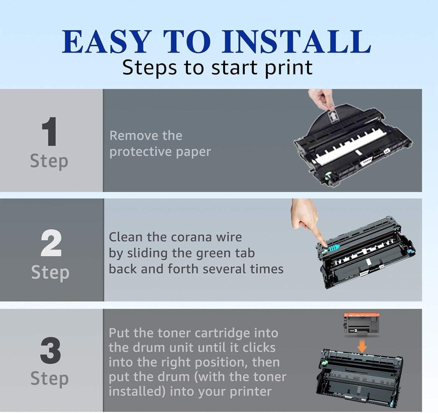 DR820 Drum Unit Compatible with Brother Printers – Seamless Integration, Yields Up to 30,000 Pages – Fits HL-L6200DW, HL-L5200DW, HL-L5100DN, MFC-L5900DW, MFC-L5700DW, MFC-L5800DW (Black, 1-Pack)