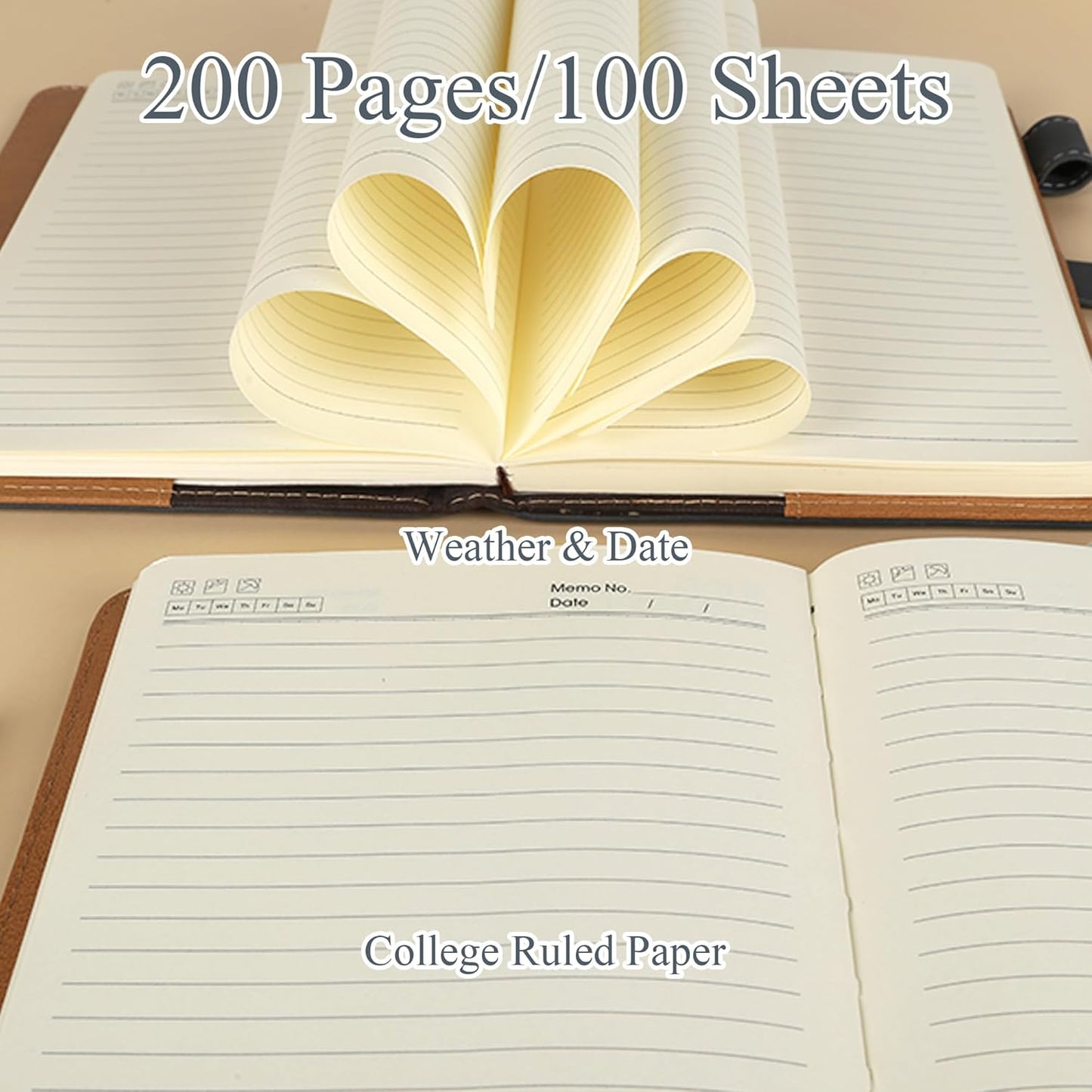 Fanery Sue Tree of Life Refillable Writing Journal for Women&Men Faux Leather Hardcover Notebook A5 College Ruled 200 Lined Pages Lay-Flat Personal Diary with Pen&Magnetic Buckle (Tree of Life-Green)