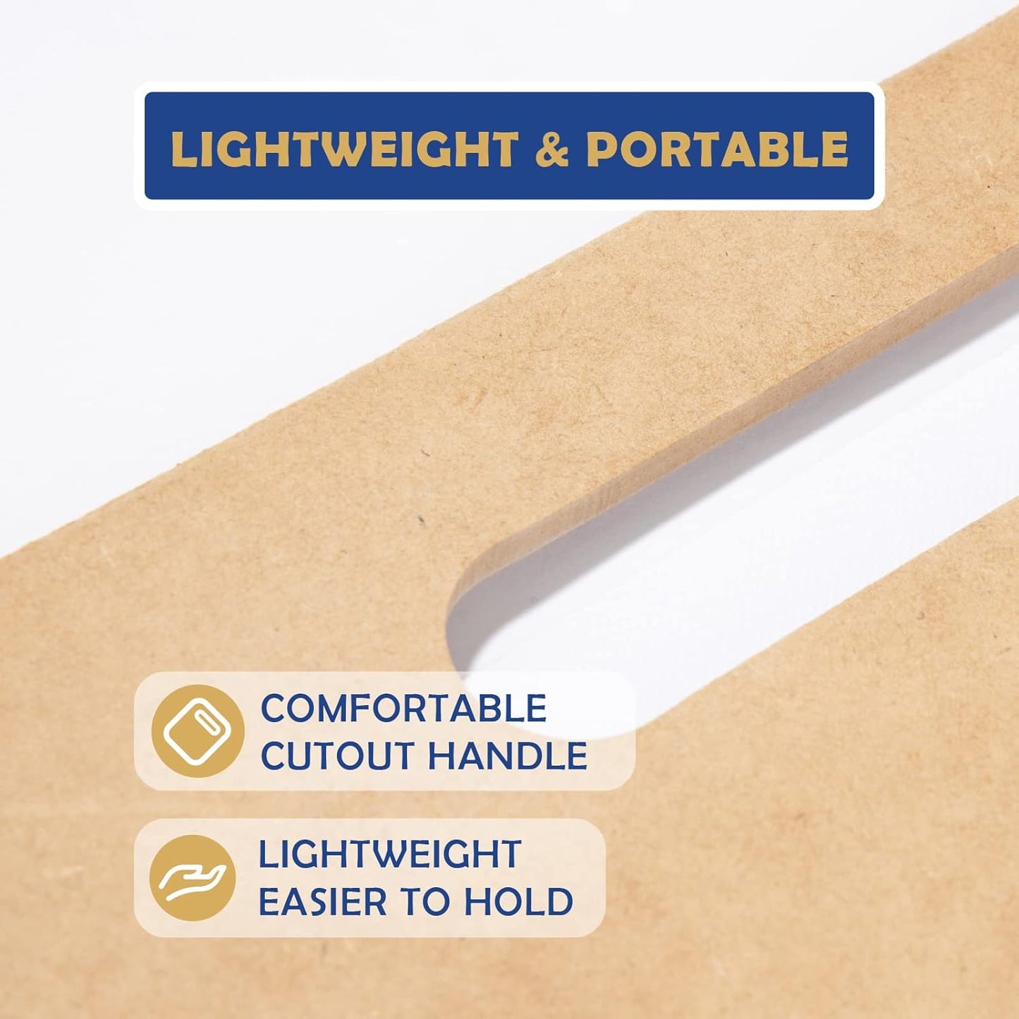 Falling in Art 13x17 Sketch Board, Drawing Tote Board for Artists with Sturdy Clip and Rubber Bands, Portable Art Clipboard for Classroom and Studio Drawing