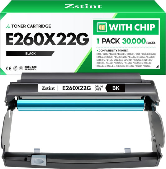 E260X22G Imaging Unit (Not Toner) High Yield Replacement for Lexmark E260X22G Drum Unit Compatible with E260 E360 E460 E462 E260d E260dn E260dt E260dtn E360d E360dn E460d E460dw E462dtn Laser Printer