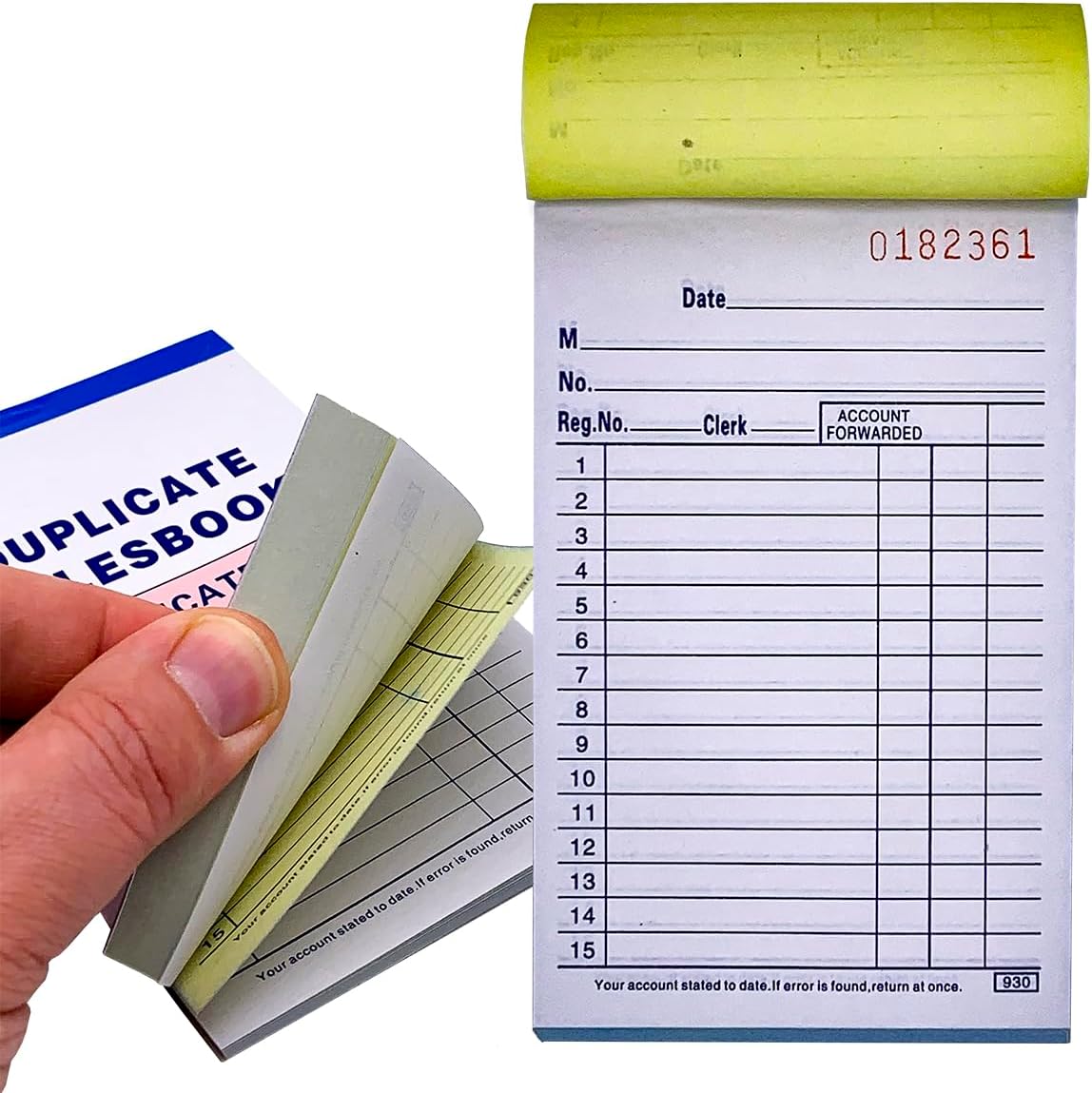 FactorDuty 20 Pack Lot Sales Book Order Receipt Invoice Carbonless Copy 50 Sets 3.5" X 5.5"