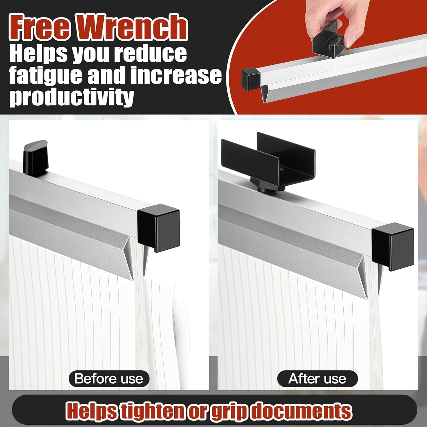 Estune 24 Pcs Blueprint Hanging Clamps Binding Strips Storage for Construction Paper Poster Plans Drawings Arts (24 Inches)