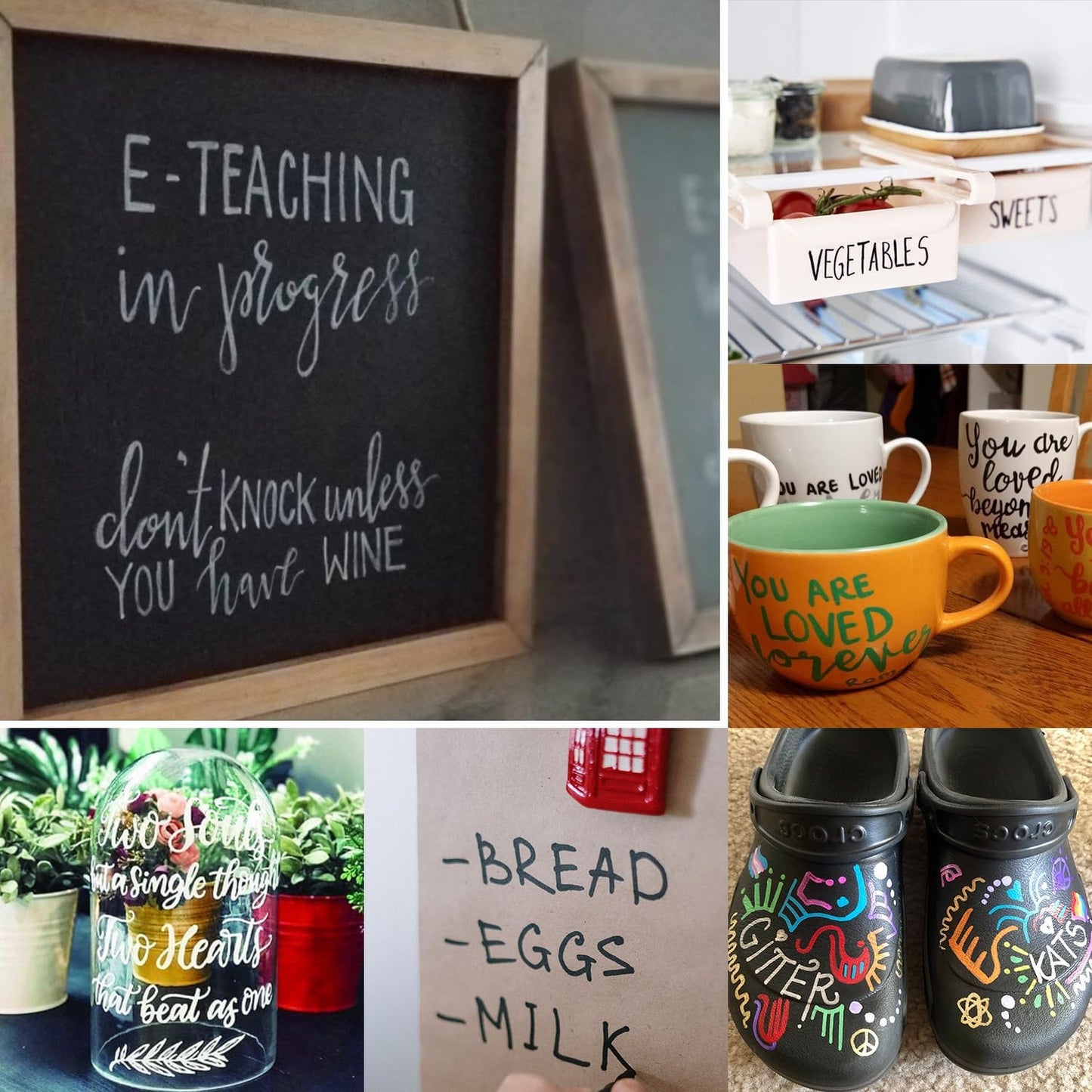 Overseas Yellow Paint Pens Permanent Markers 24 Pcs, Oil Based Paint Markers Set, Quick Drying, Waterproof, Medium Tip Marker Pens for Metal, Rock, Wood, Plastic, Canvas, Glass, Stone, Rubber, Paper