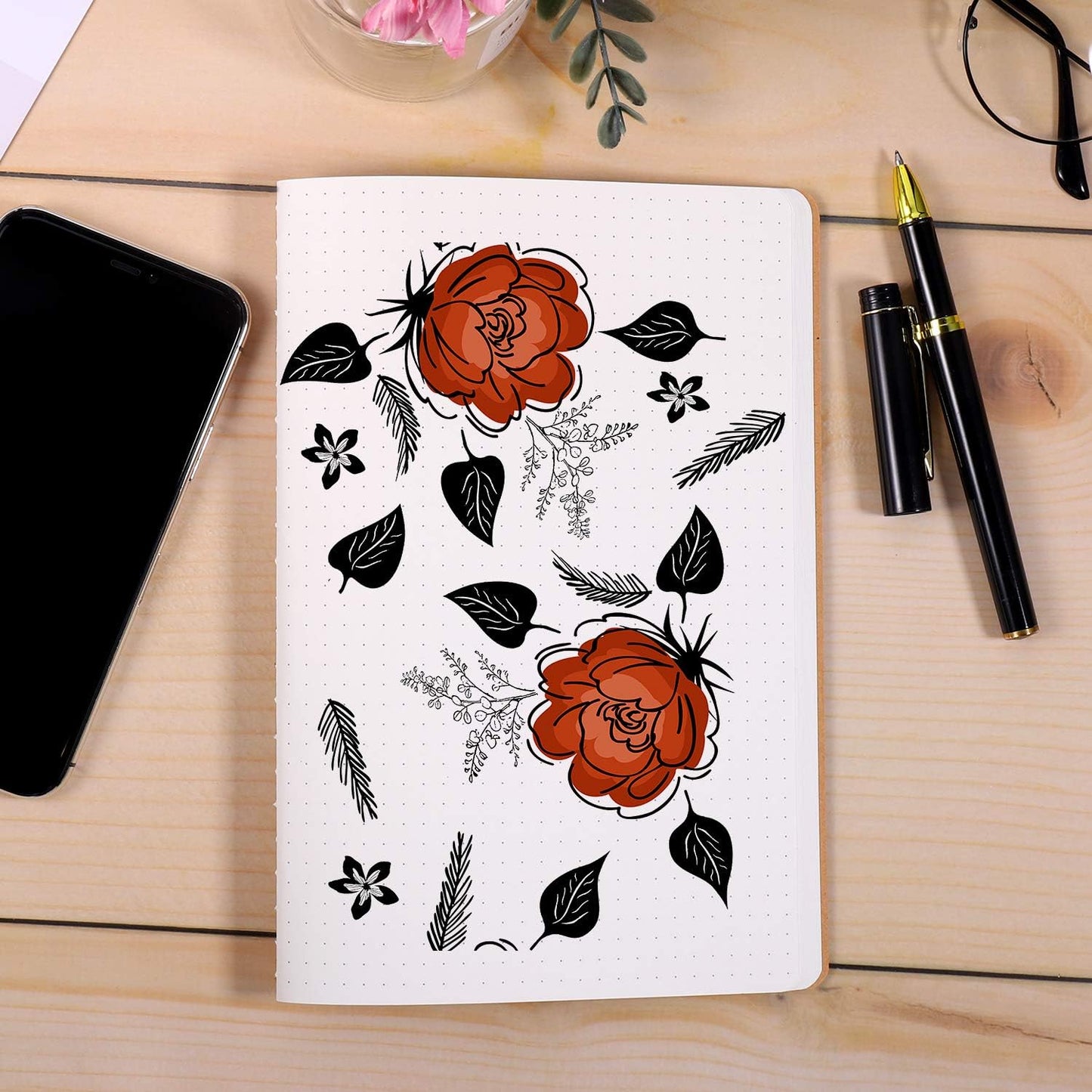 12 Pack Colorful Dot Grid Notebook Journals Bulk with Thick Paper, 60 Pages, 8.3x5.5 inch, A5 Size, Writing Subject Notebooks Planner for Student Travelers Office, Travel Journal Set