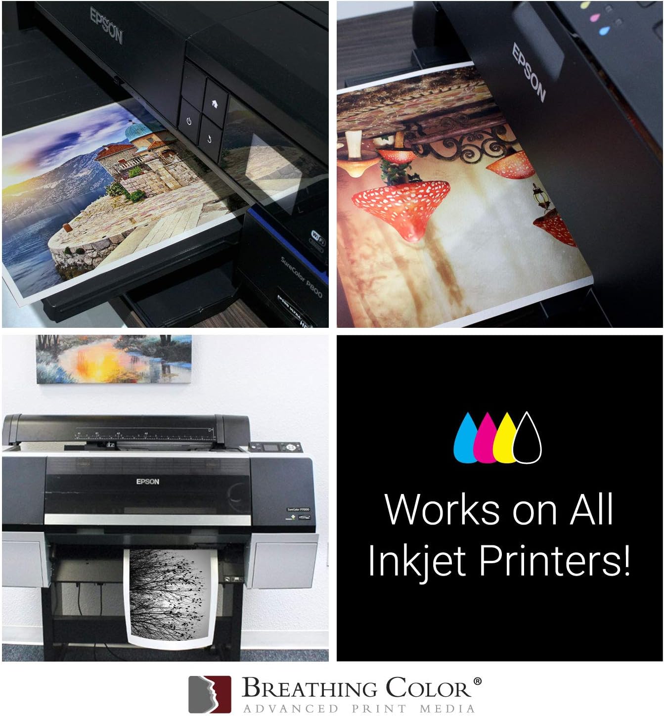 Elegance Velvet 17 in x 25 in, 25 Sheets is a Premium Matte 310 gsm, Cold Pressed Bright White Museum Grade Fine Art Inkjet Paper, Compatible with Most Dye-Based and Pigment Printers