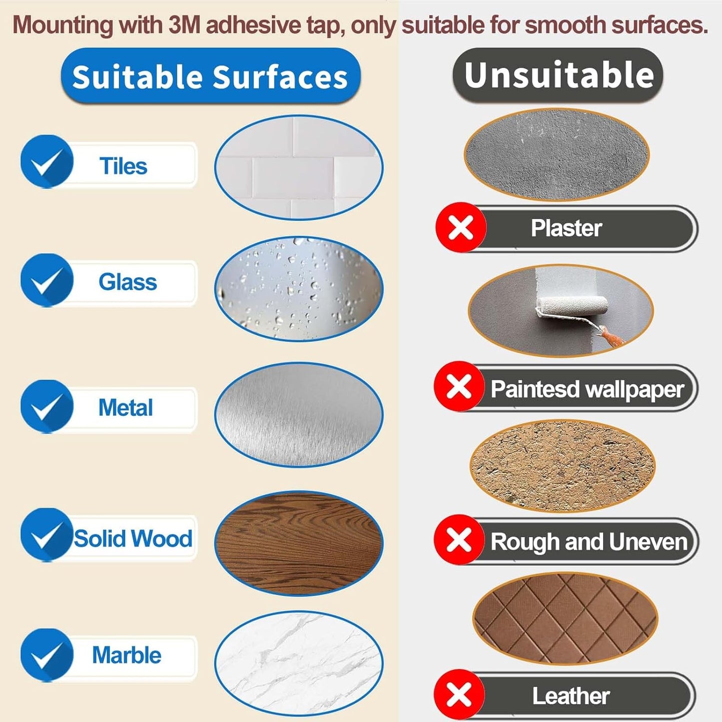 12 Inch Magnetic Knife Holder for Wall with 6 Hooks No Drill-Double Magnetic Bar Strong Adhesive Knife Magnetic Strip-Kitchen Utensil Hanger-304 Stainless Steel Magnetic Kitchen Knife Rack