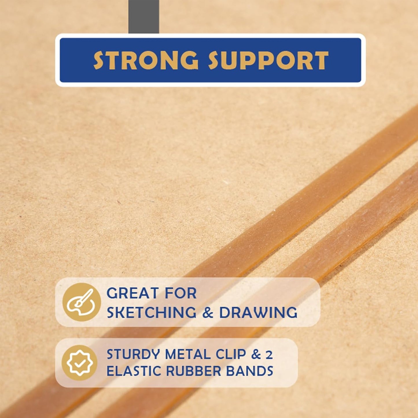 Falling in Art 13X17 & 23X26 Sketch Board Set, Drawing Tote Board for Artists with Sturdy Clip and Rubber Bands, Portable Art Clipboard for Classroom and Studio Drawing