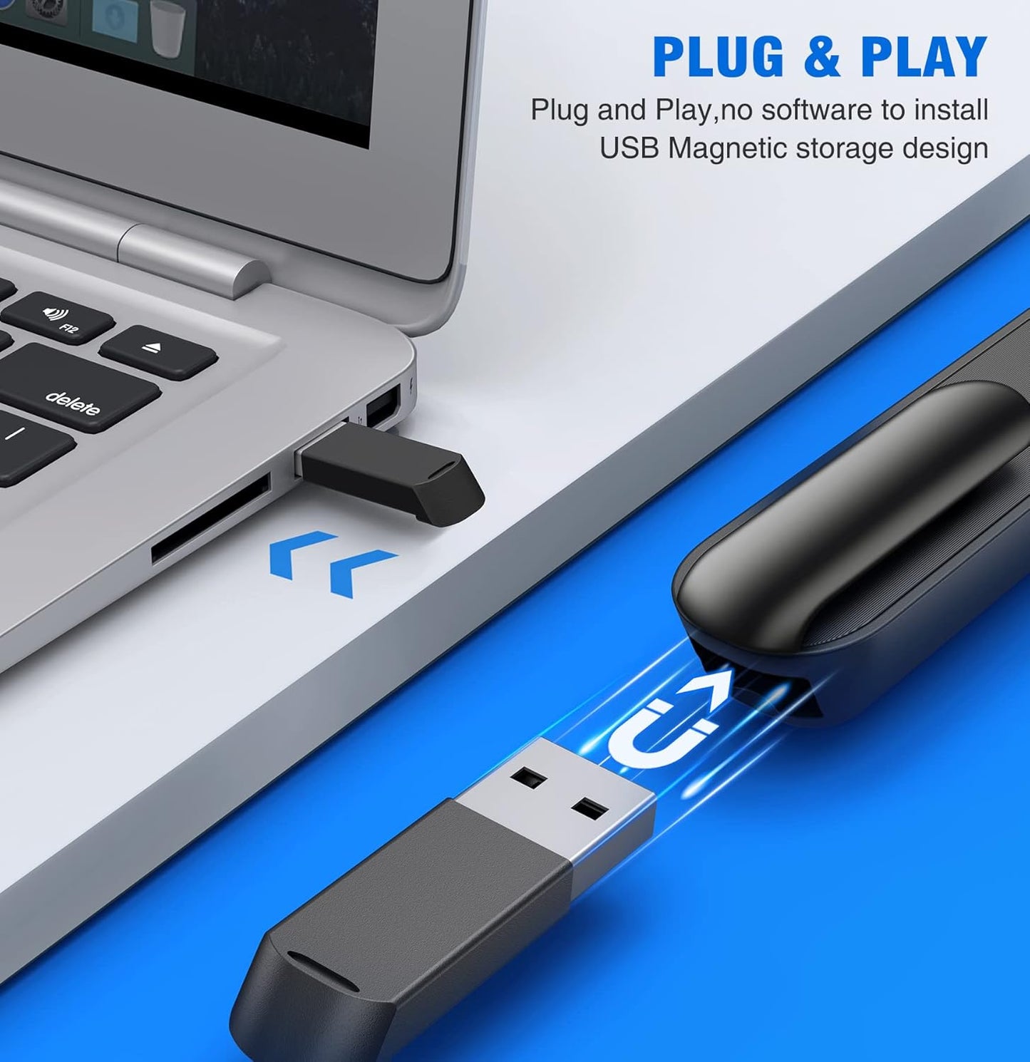 DINOSTRIKE Pointer Clicker for Presentation with Case, Air Mouse Wireless Presenter Remote Control Powerpoint Clicker Storage Organizer Proective Bag