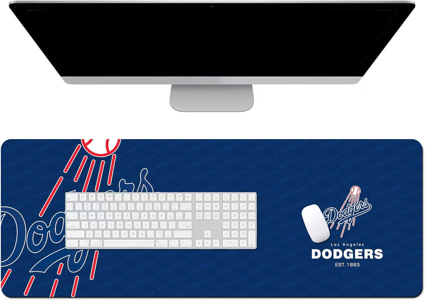 Extended Big Mouse Pad Large,XL Gaming Mouse Pad Desk Pad,31.5x11.8inch Long Computer Keyboard Mouse Mat Mousepad with 3mm Non-Slip Base and Stitched Edge for Home Office Work