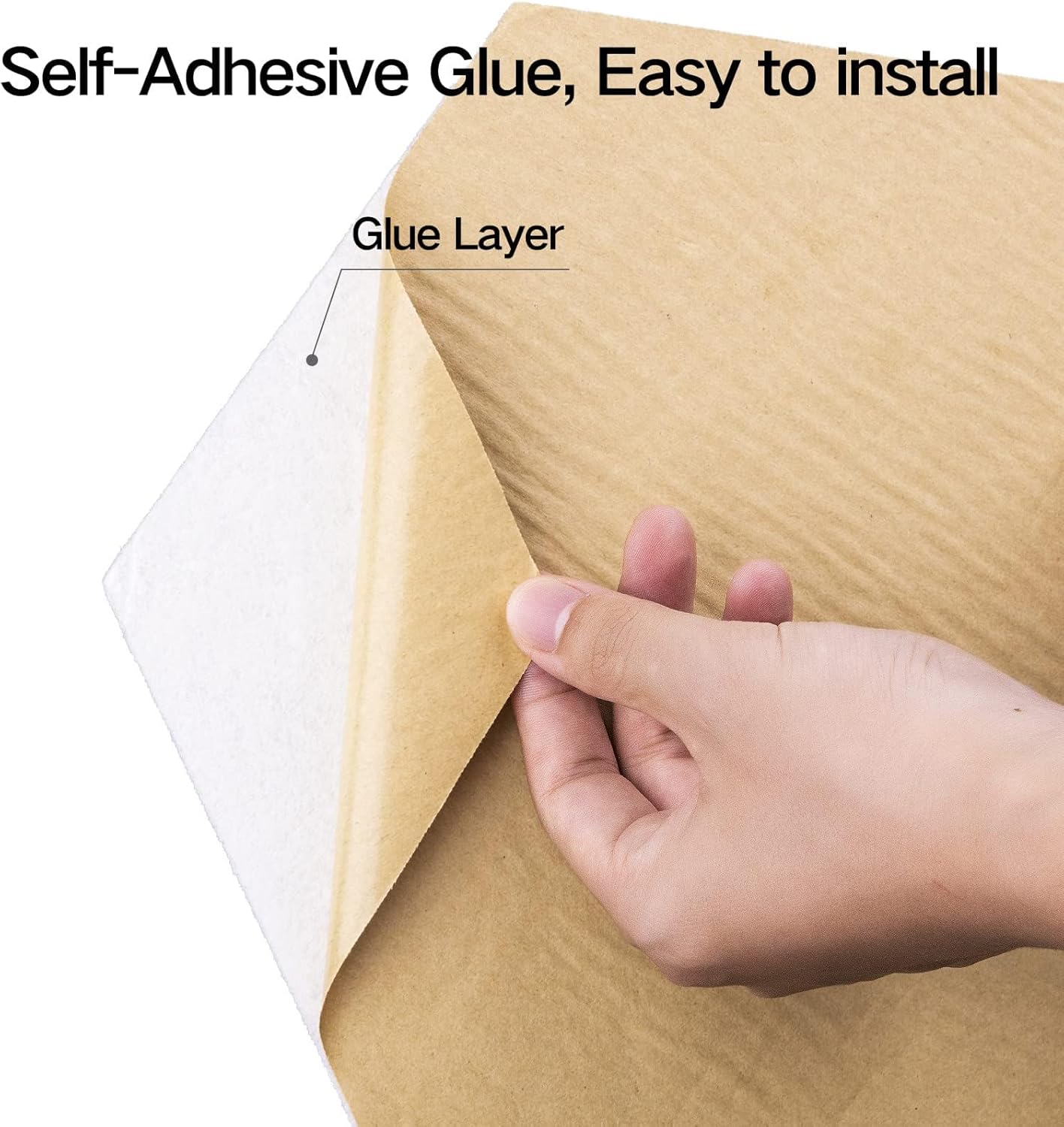 12 Pack Self-adhesive Acoustic Panels 12" X 10" X 0.4" - Sound Proof Foam Panels with High Density, Stylish Y-Lined Design, Flame Resistant, Absorb Noise and Eliminate Echoes(White)