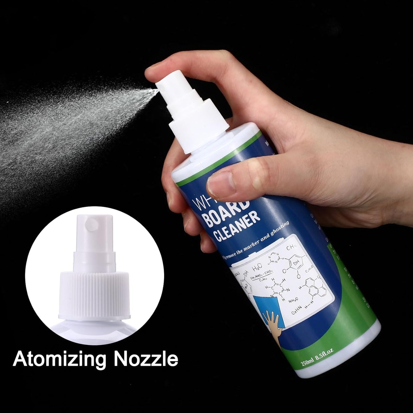 8 Pack Whiteboard Cleaner Spray 8.5oz Dry Erase Board Cleaner with 6 Cloths Non Toxic Dry Erase Cleaner Removes Stubborn Marks from Whiteboards