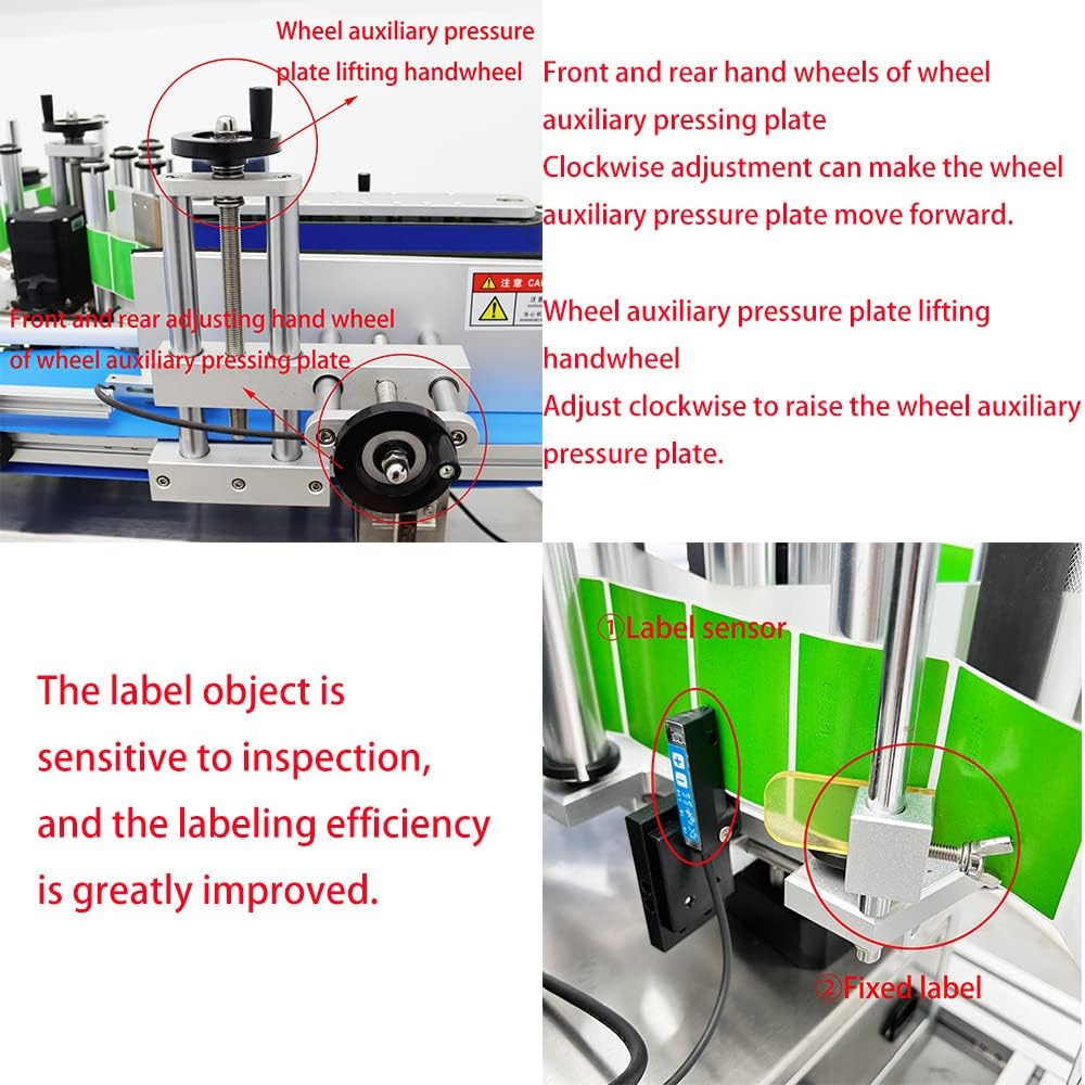 110V LT-150 Automatic Labeling Machine Desktop Conveyor Round Bottle High Speed Labeling Machine Label Maker Bottle Labeler Desktop Label Applicator