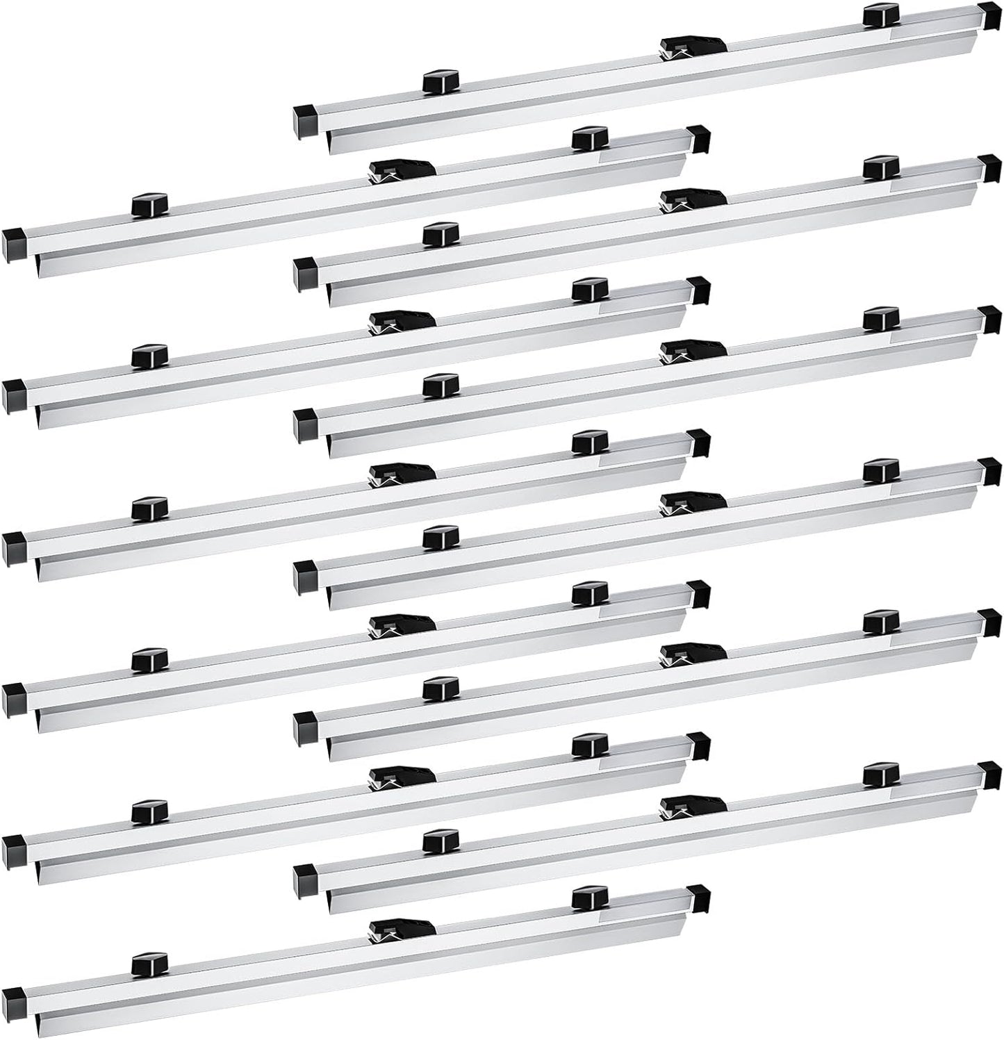 Estune Blueprint Hanging Clamps Binding Strips Storage for Construction Paper Poster Plans Drawings Arts (12, 24 Inches)