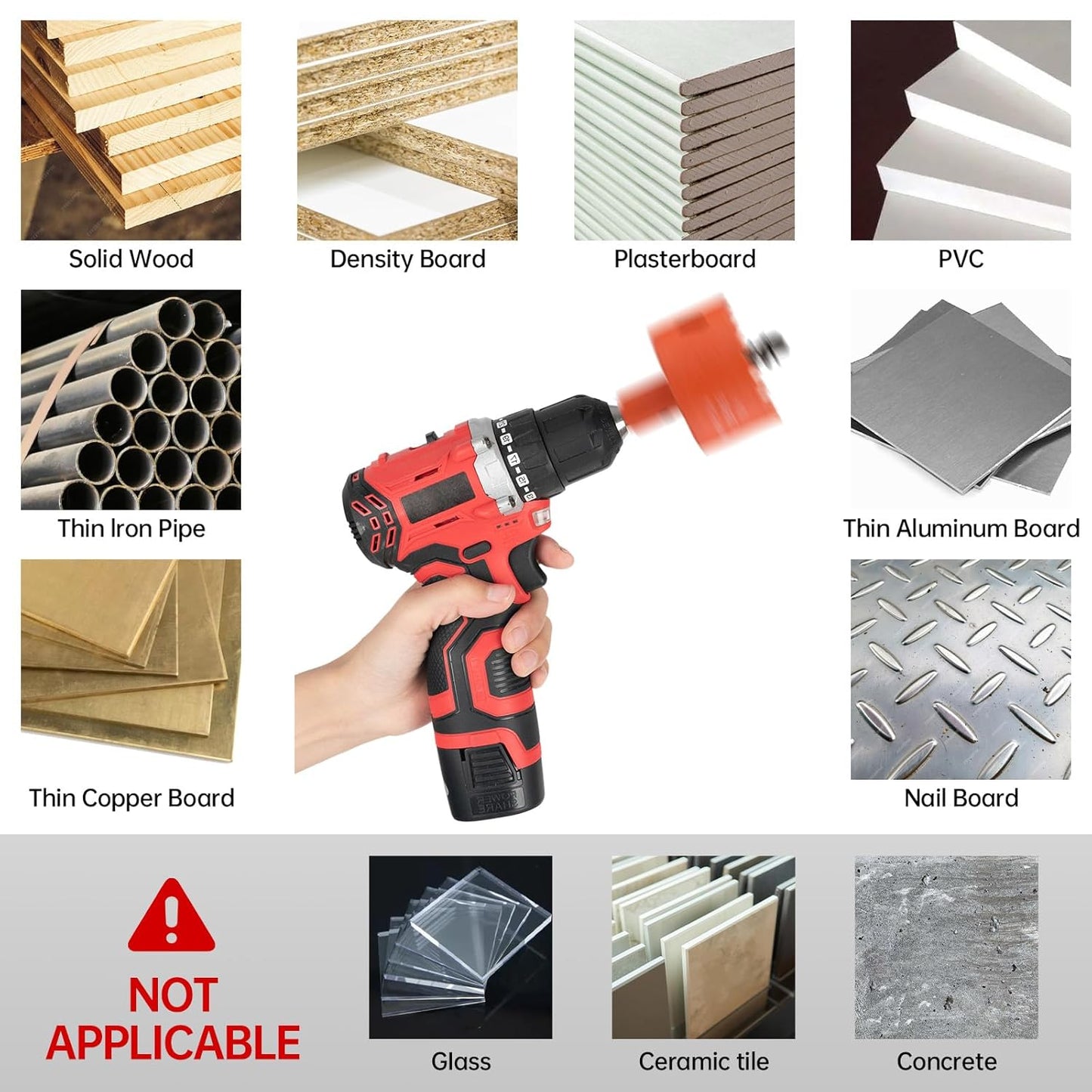 Desk Grommet 2 inch(50mm) 12 Pcs, Desk Hole Grommet, Cable Grommet, Desk Hole Cover, Desk Cord Hole Cover, Desk Cable Hole Cover with Hole Saw, Desk Wire Hole Insert, Furniture Hole Cover(White)