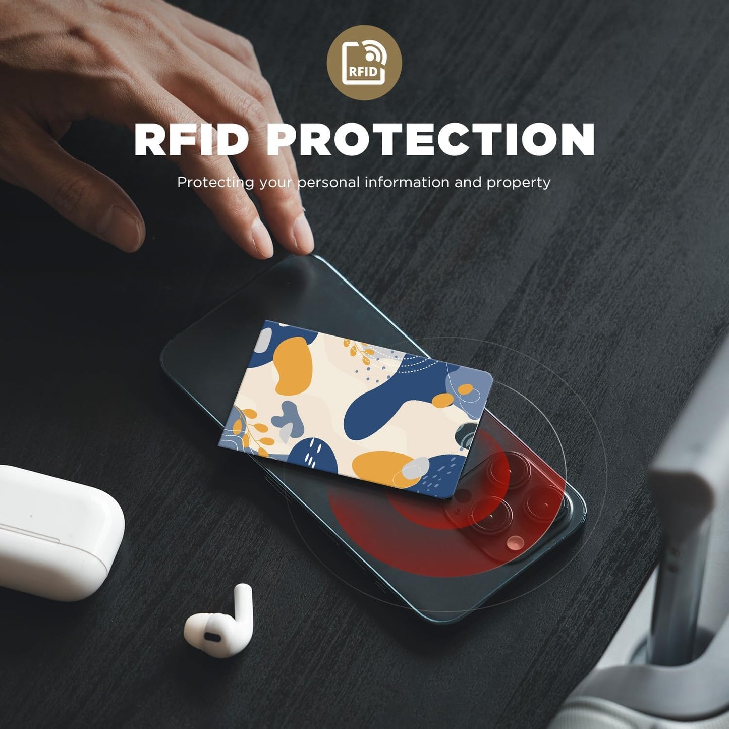 12 Pack RFID Blocking Cases, Credit Card Holders for Men and Women, Protect Card Identity from Electronic Theft Travel Case Set (Fashion Rendering Style)