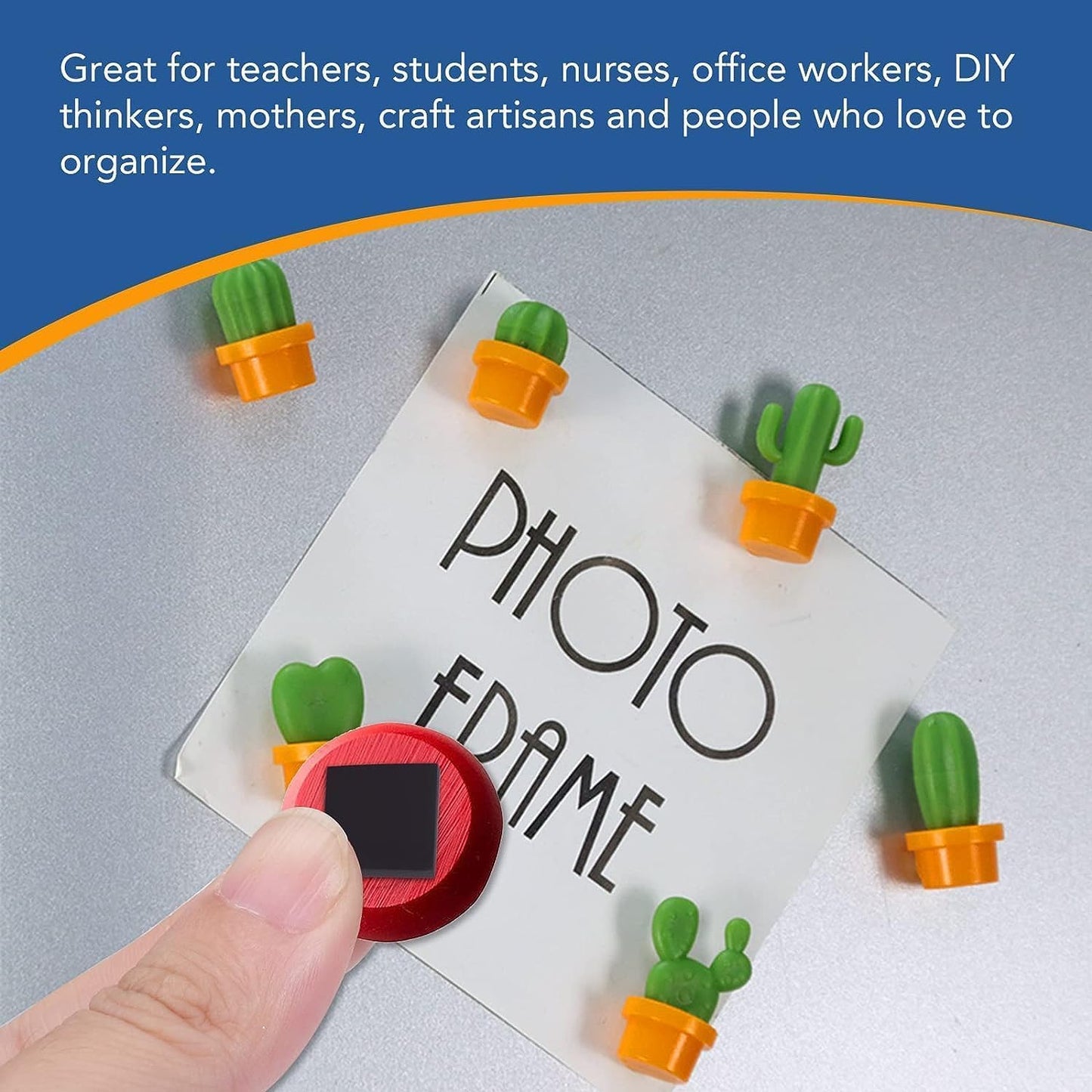 DIYMAG Adhesive Magnetic Sheets - |Each 20x20x2mm| (110 PCS) Align Image with The Magnetics Sheet,Then,Tear Off The Protective Film to Stick The Images on Surface of Binder