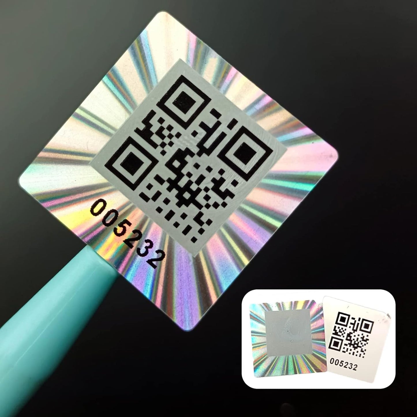 dose not apply 120pcs Hologram QR Code Labels, Tamper-evident Security Seal Sticker,Warranty Void Tamper Proof Labels with Unique Sequential Serial Numbering（1X1 inch)