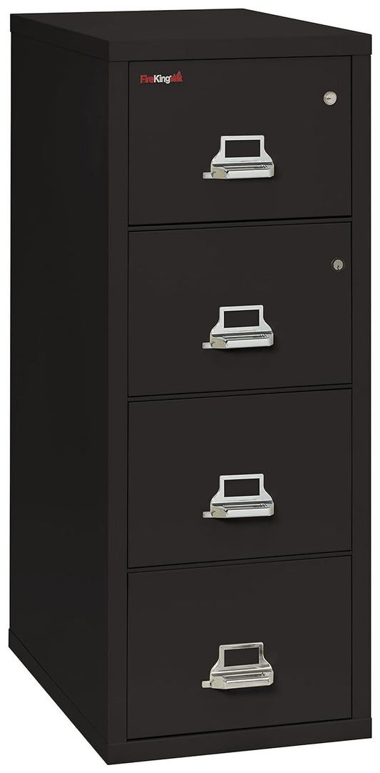 Fireking Legal Safe-in-A-File Fireproof Vertical File Cabinet (3 Drawers, Impact Resistant, Waterproof), Black
