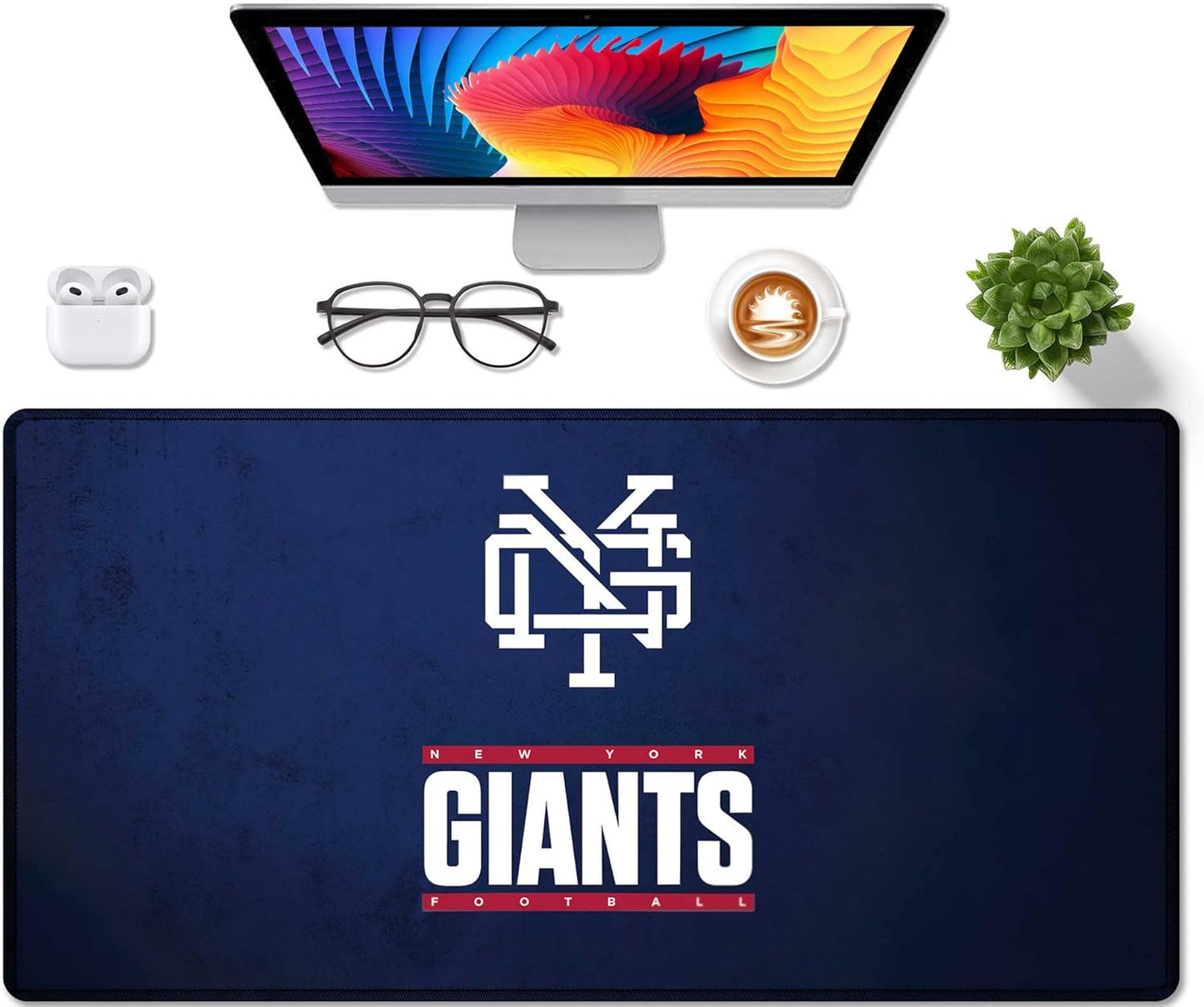 Large Mouse Pad Desk Mat for Home Office, Gaming Mousepad Extended Desk pad - Computer Keyboard Mouse Mat with Non-Slip Base and Stitched Edge Office Desk Organizers and Accessories