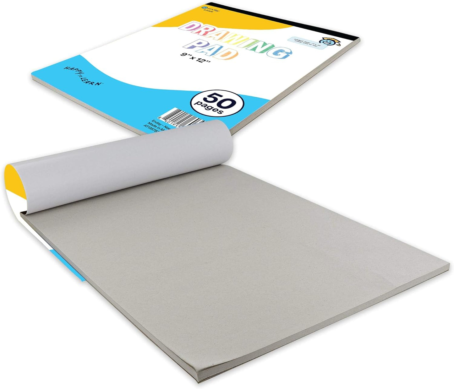Emraw Sketch Pad for Kids (2 Pack) - 9" x 12" Kids Drawing Pad, 50 Sheets