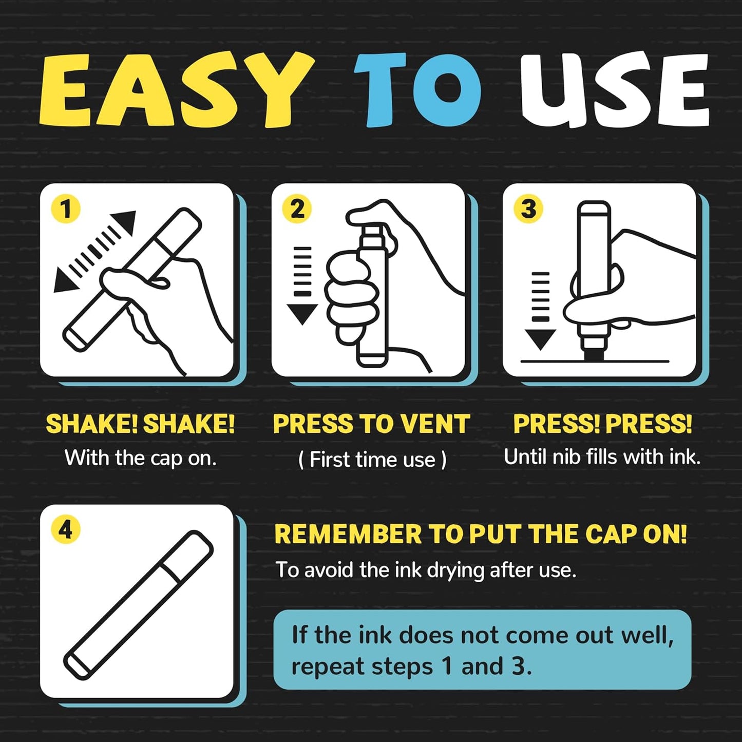 Window Chalk Markers for Glass Washable, 10 Colors Jumbo Liquid Chalk Marker with 10mm 3 in 1 Nib Thick Wide Tips, Big Chalkboard Markers, Car Paint Pen for Auto, Bistro, Mirror, Poster, Blackboards