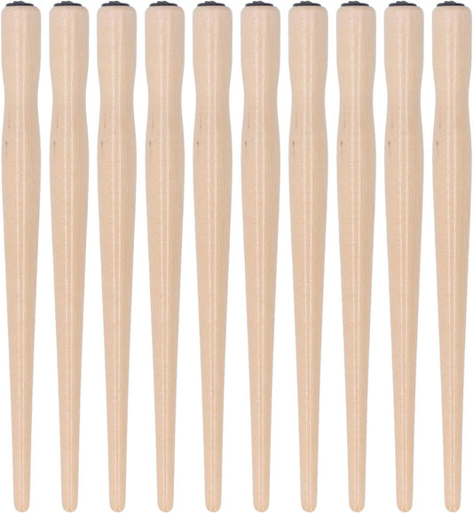 Nib Pen Holder Set, Pack of 10 Comfortable Grip Smoother Comic Dip Wooden Pen Nib Holder for Beginners Professional Art Painting English Calligraphy and Comic Creation(Log Color)