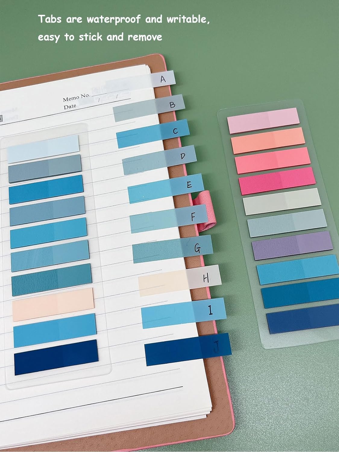 1200pcs Tabs for Annotating Books, Morandi Book Tabs for Binders, Page Markers for Notebooks, Clear Sticky Notes, Multi-Colored Writable and Repositionable Cute Annotation Tabs