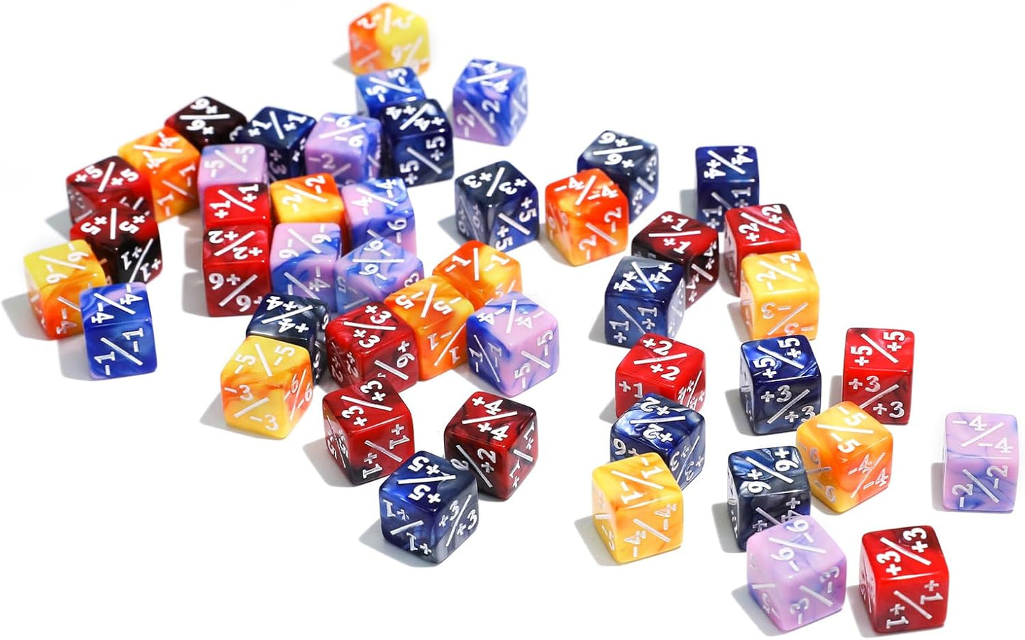 110 Pieces MTG Abilities Keyword Tokens 12mm Dice Counters Set with Box, MTG Life Counter Buff Tokens Dice for Magic The Gatering, Compatible with TCG CCG Magic Card Games Accessories