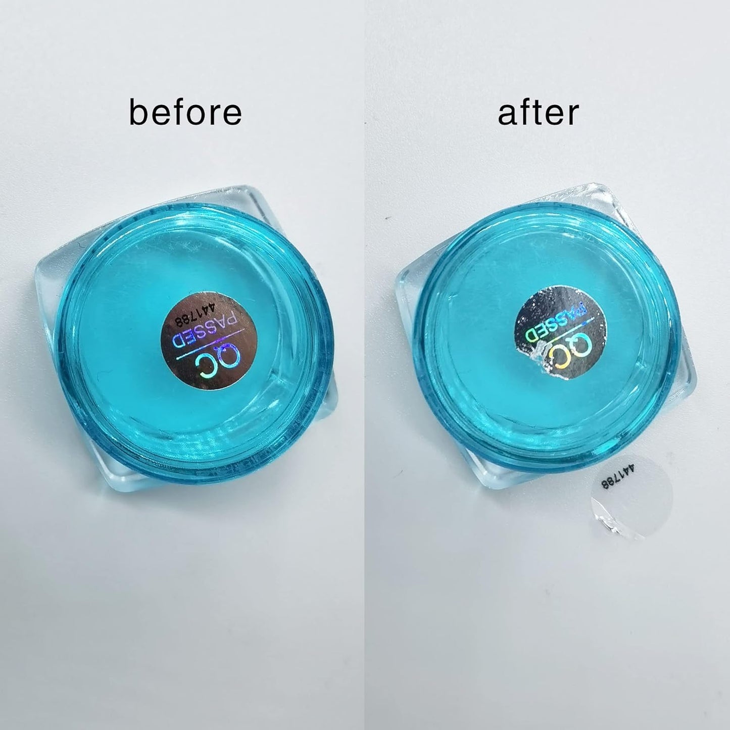 1100pcs 0.39 inch QC Passed Tamper Proof Stickers Silver High Security Tamper Evident Warranty Void Hologram Labels w/Unique Sequential Serial Numbering