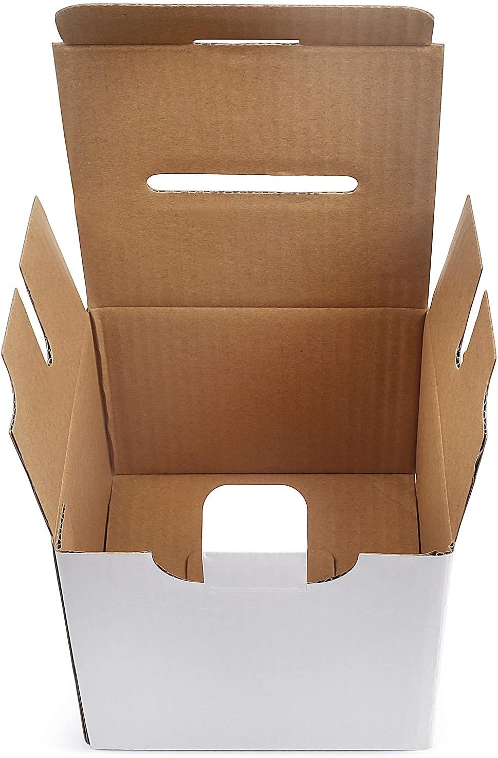 Donation Collection Ballot Box Reusable thick Raffle Ticket Charity Cardboard with wide Slot comment Suggestion Box With Removable Header 10.5H x 10.5W x 10D, Display area 11Hx 10.5W(5 Pack) White