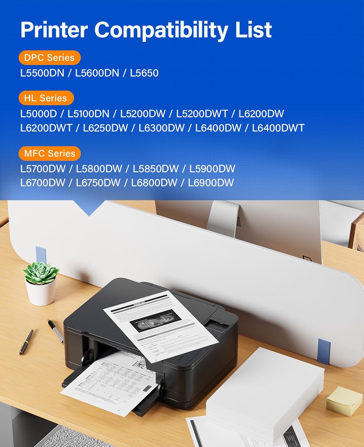 DR820 Drum Unit (Not Toner) Replacement for Brother DR-820 Imaging Drum Compatible for HL-L6200DW L6200DWT L5200DW L5100DN L5000D L6400DW MFC-L5800DW L5700DW L6700DW L6800DW DCP-L5600DN Printer 2-Pack