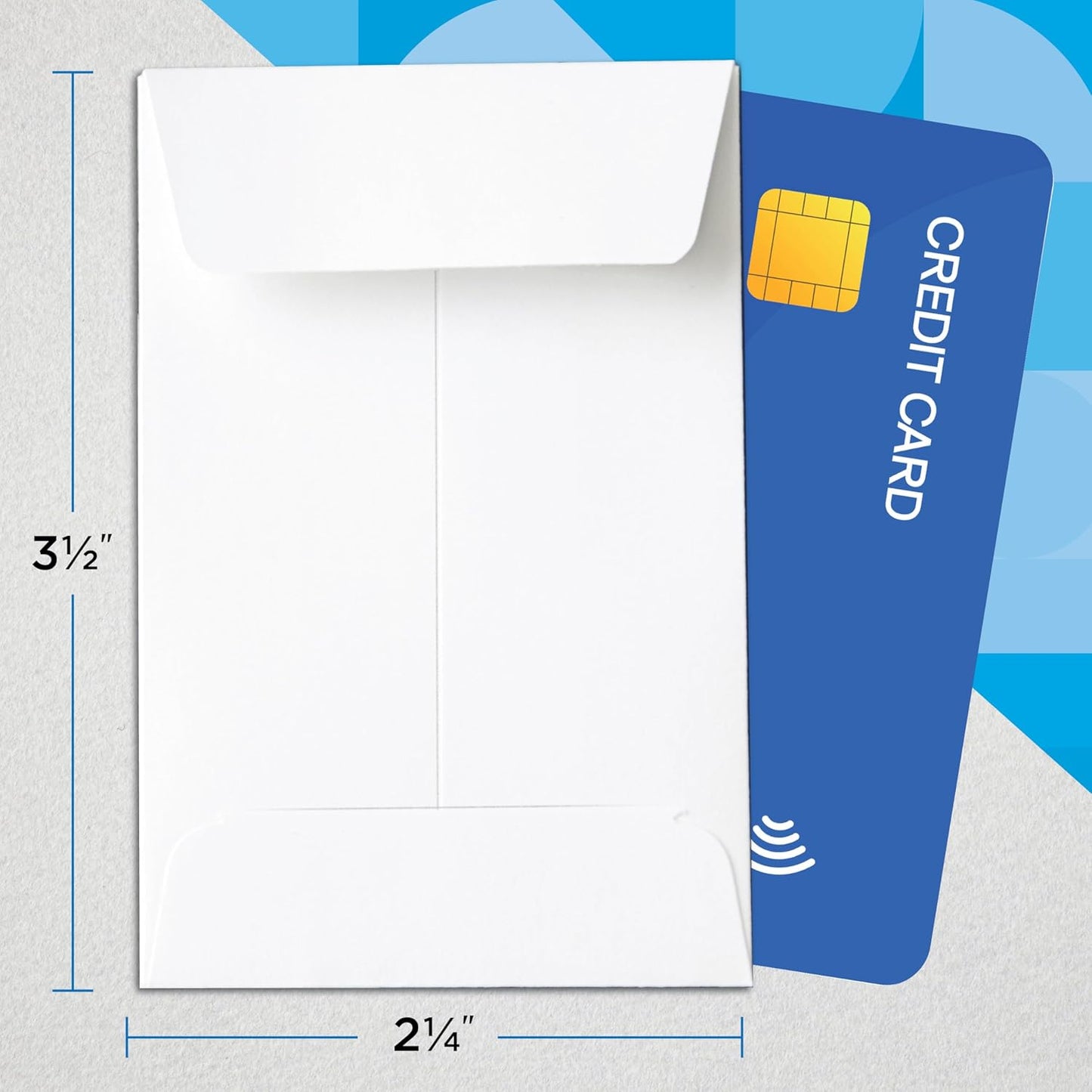 Guardian #1 Paper Coin Envelopes with Gummed Flaps, Pack of 500 Blank Small Envelopes for Gift Cards, Coins, Receipts, Stamps, Small Parts Storage, and More, 2 ¼ Inches x 3 ½ Inches, White