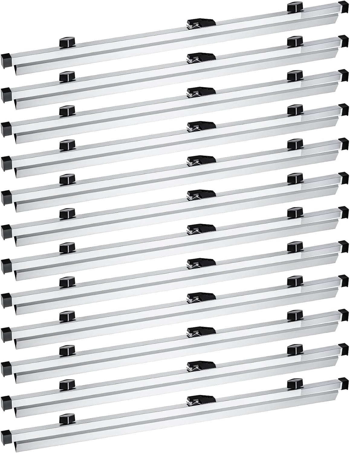 Estune Blueprint Hanging Clamps Binding Strips Storage for Construction Paper Poster Plans Drawings Arts (12, 30 Inches)