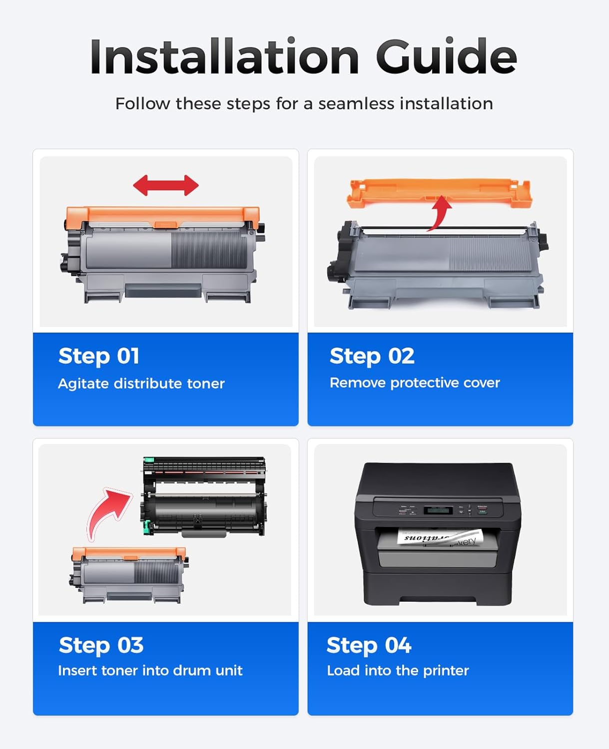 DR420 Drum Unit(Not Toner)2-Pack Replacement Compatible for Brother DR420 DR-420 Imaging Drum HL-2270DW HL-2280DW HL-2230 MFC-7360N MFC-7860DW DCP-7065DN Intellifax 2840 2940 MFC-7240 HL-2240D Printer