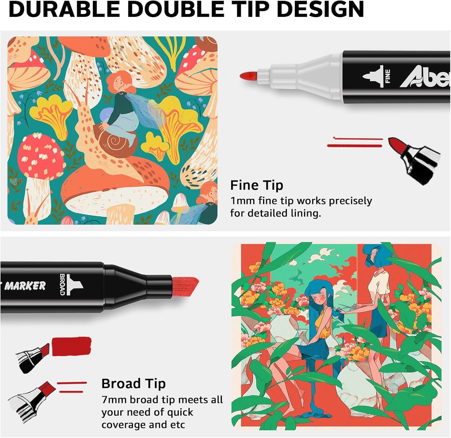 262 Colors Alcohol Markers Set, Dual Tips Blender Art Markers for Drawing, Permanent Sketch Markers for Kids adult coloring, Alcohol Based Markers, Adults Coloring and Artist Illustration.